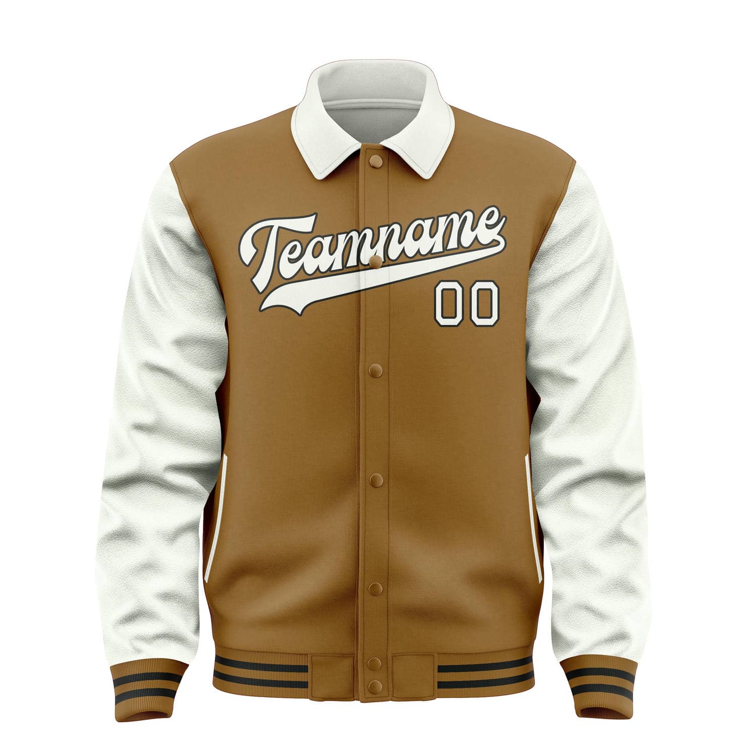 Maßgeschneidertes Khaki Weiß Jacke