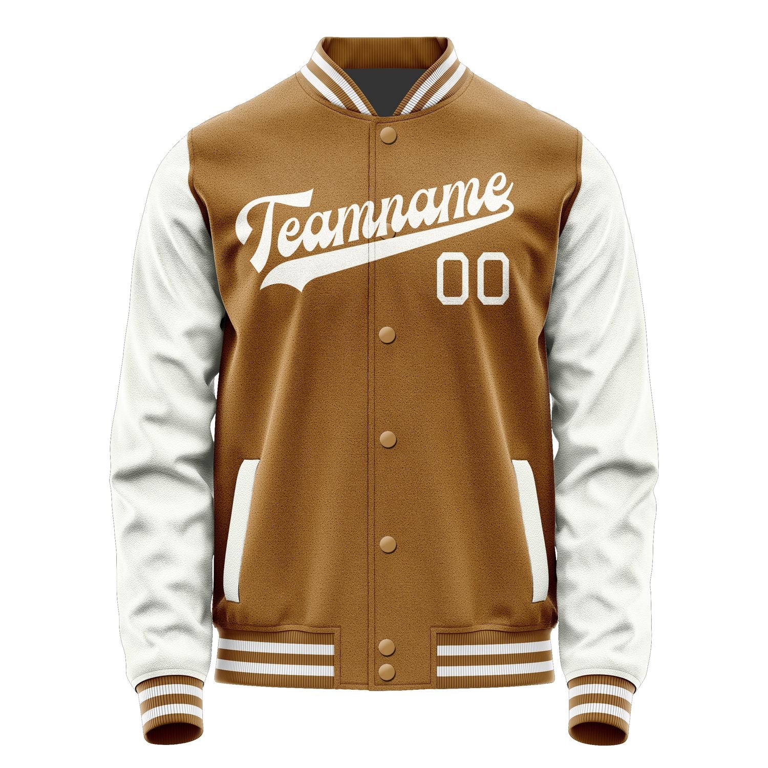Maßgeschneidertes Khaki Weiß Jacke JA2222182218B31818