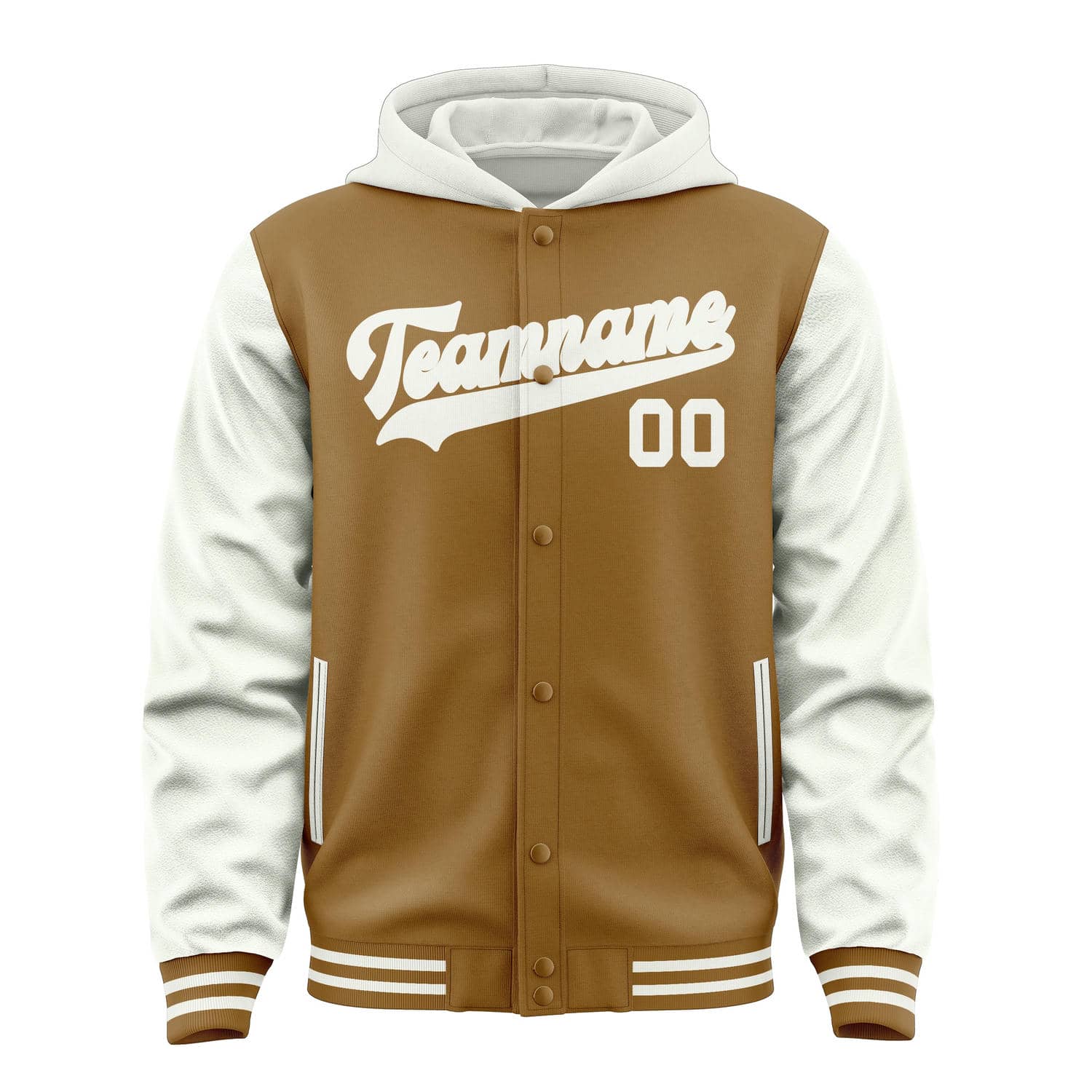 Maßgeschneidertes Khaki Weiß Jacke