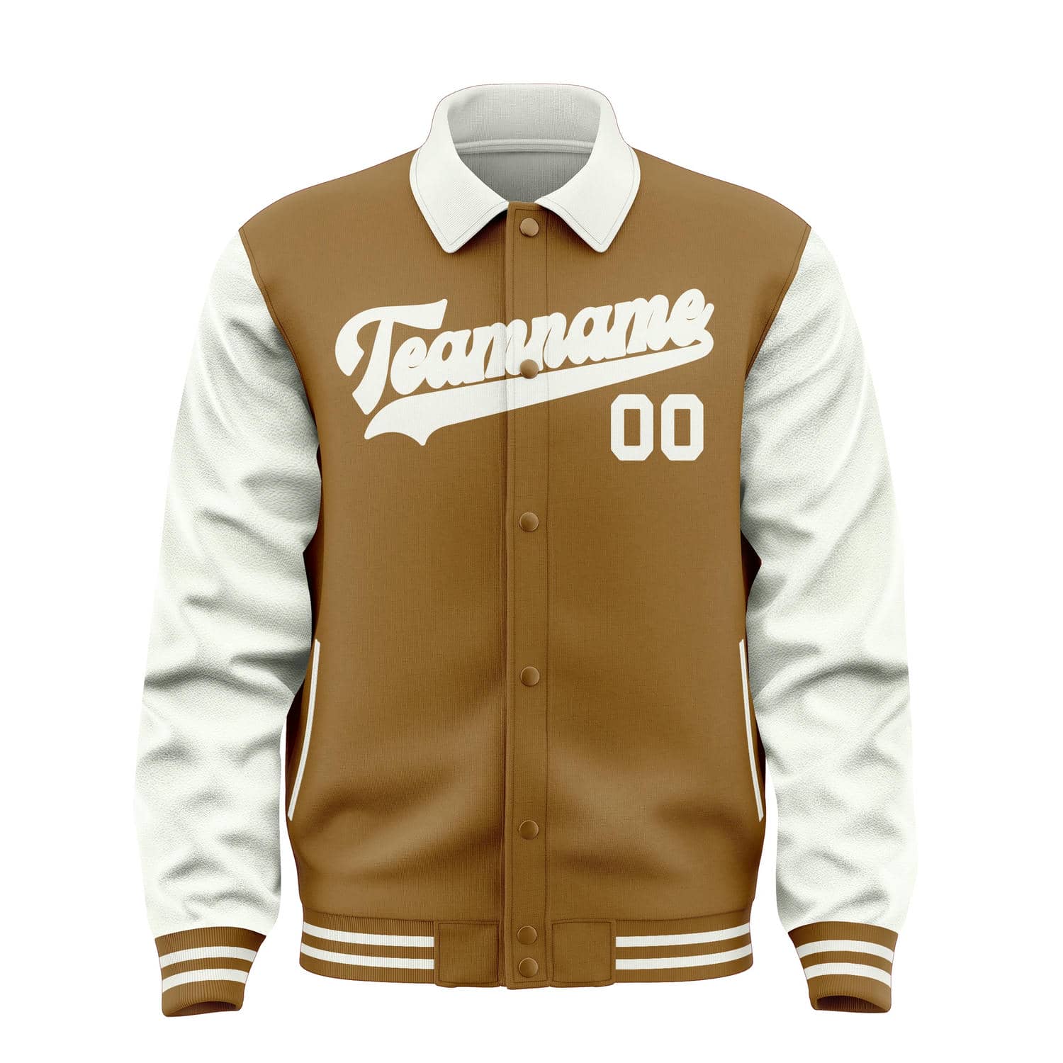 Maßgeschneidertes Khaki Weiß Jacke
