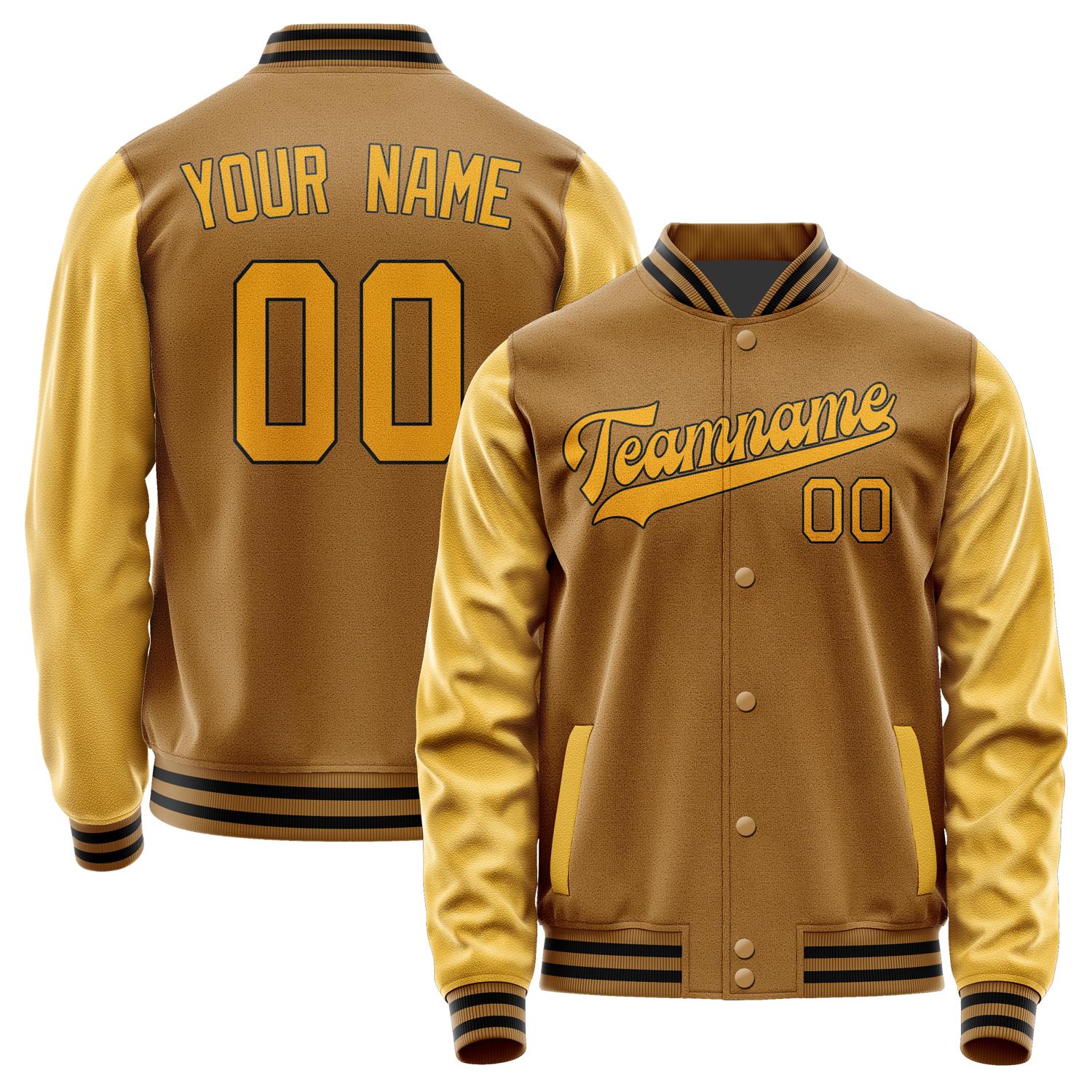 Maßgeschneidertes Khaki Gelb Jacke JA2222192217B31719