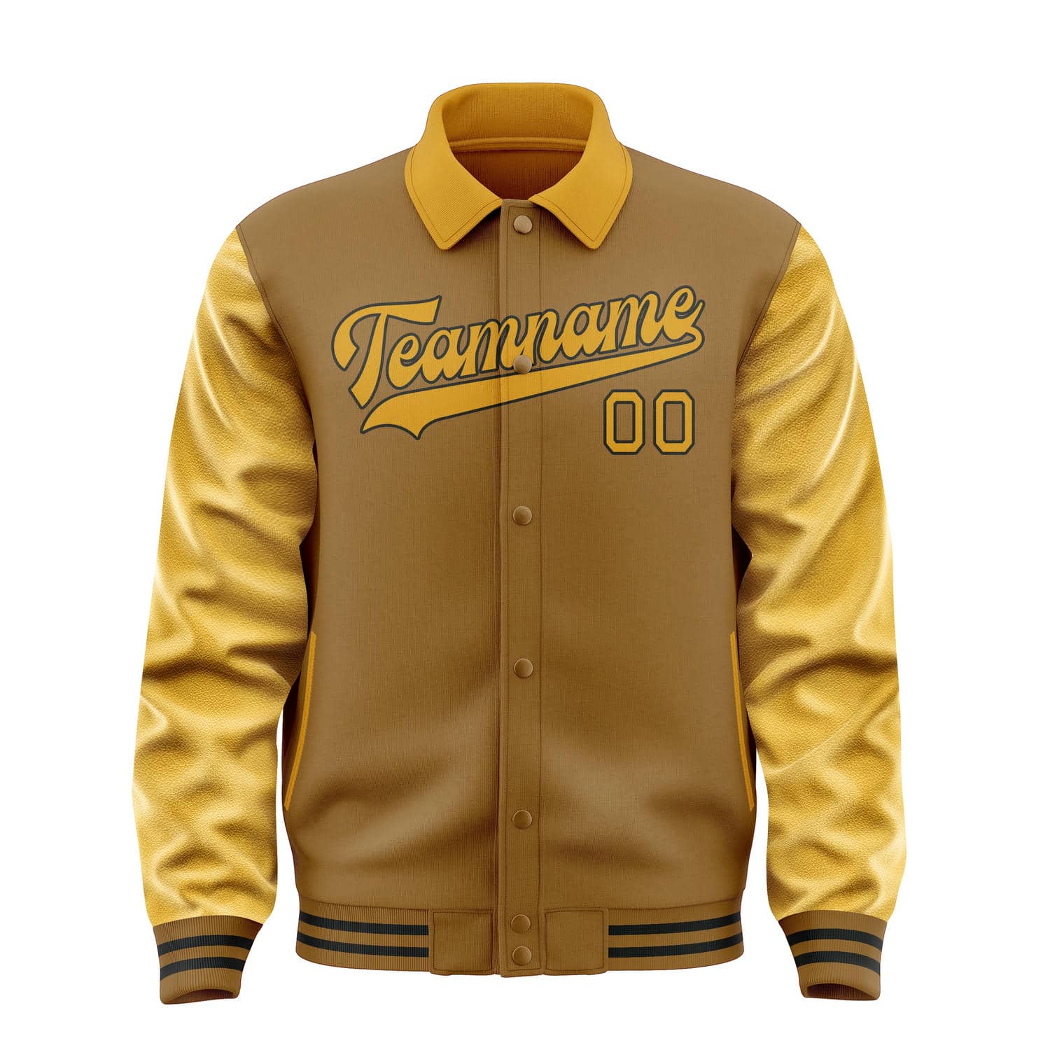 Maßgeschneidertes Khaki Gelb Jacke