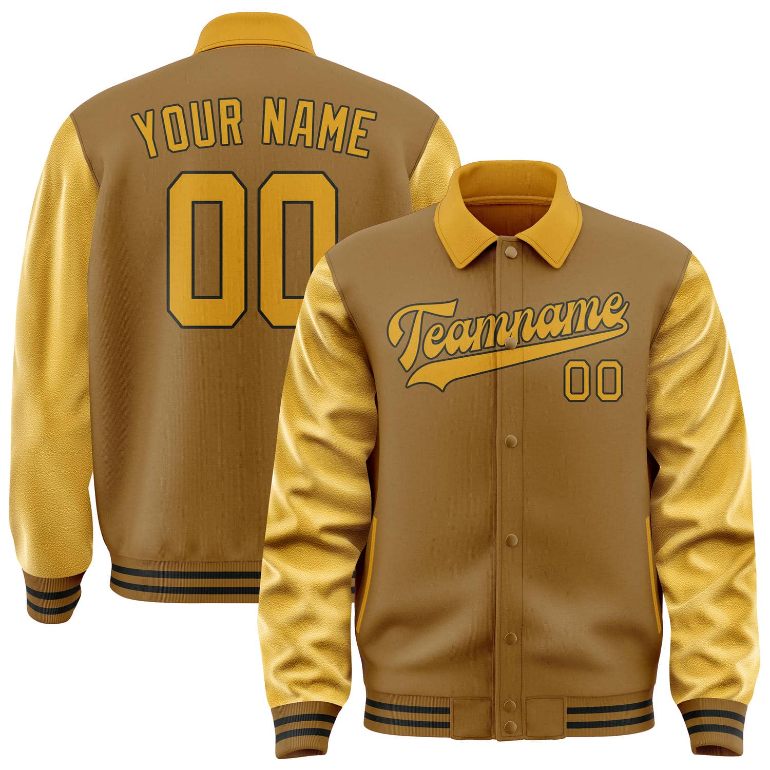 Maßgeschneidertes Khaki Gelb Jacke JA222219221717191917