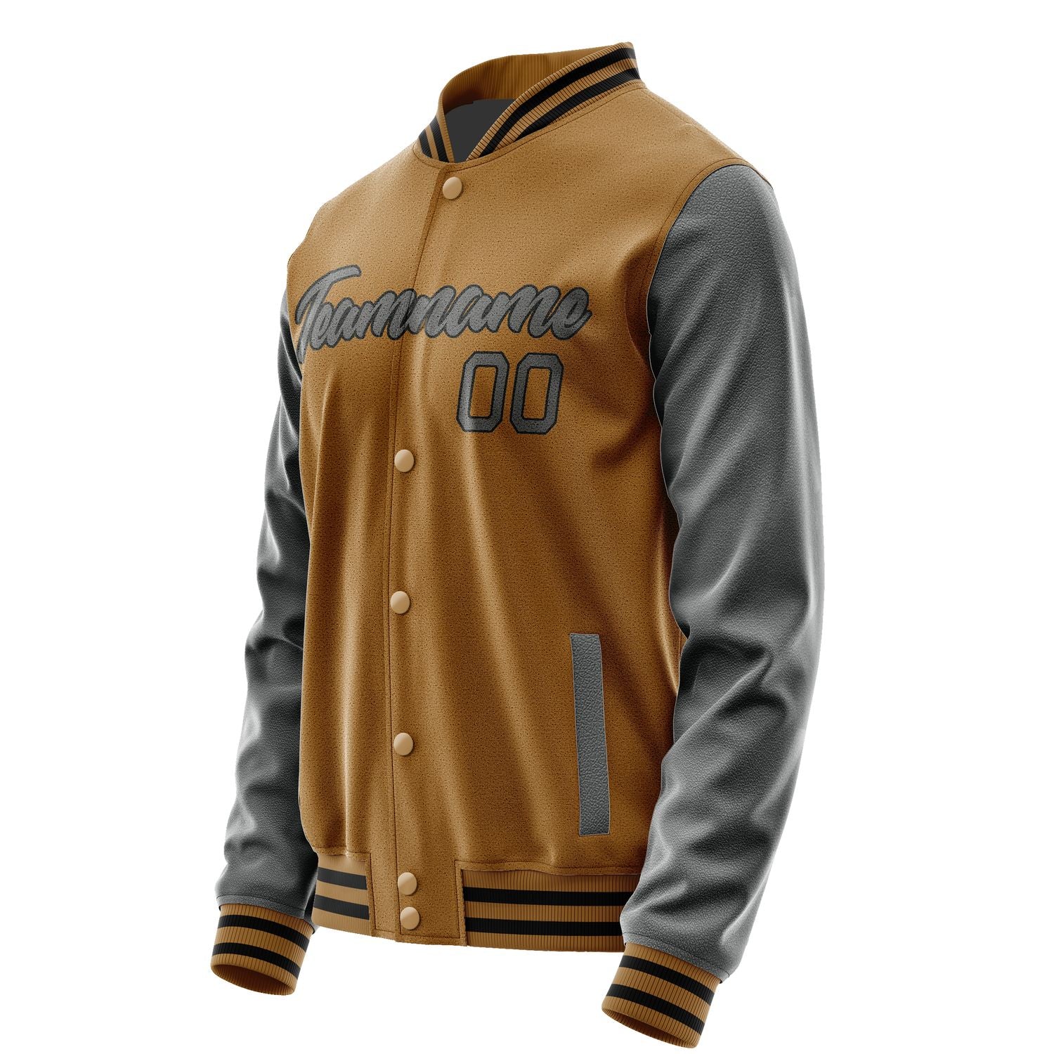 Maßgeschneidertes Khaki Dunkelgrau Jacke JA2222202217B21720