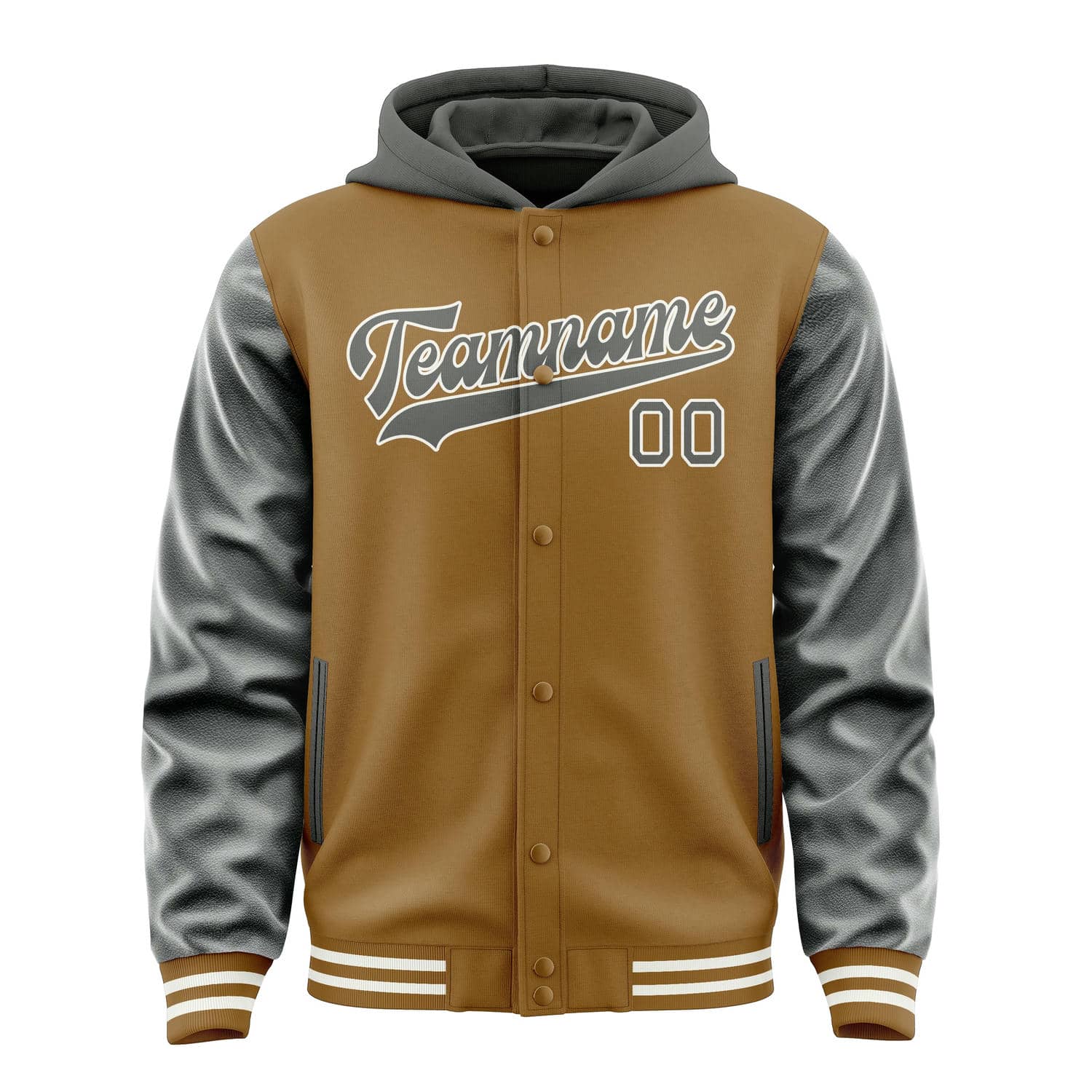Maßgeschneidertes Khaki Dunkelgrau Jacke