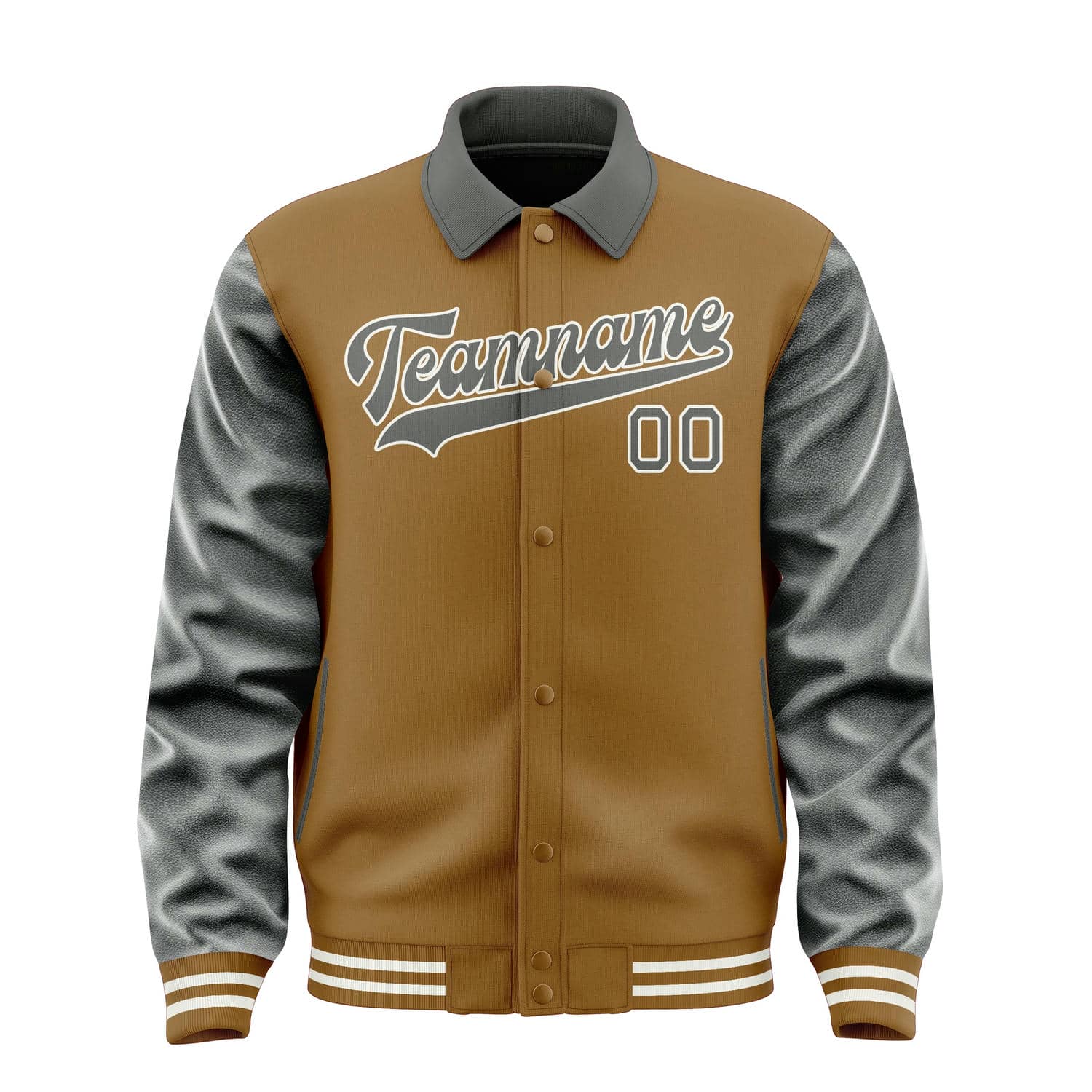 Maßgeschneidertes Khaki Dunkelgrau Jacke