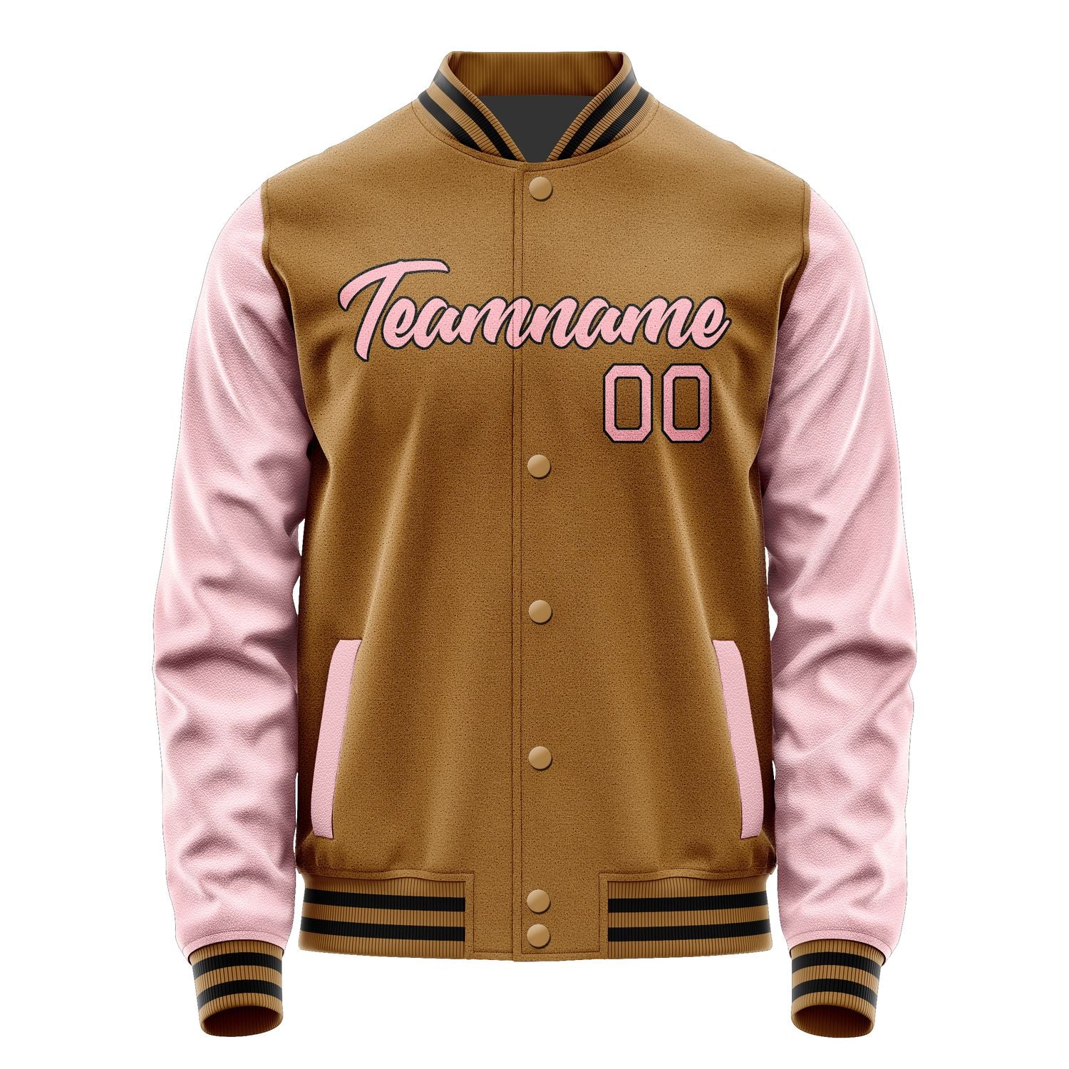 Maßgeschneidertes Khaki Rosa Jacke JA2222212217B21721