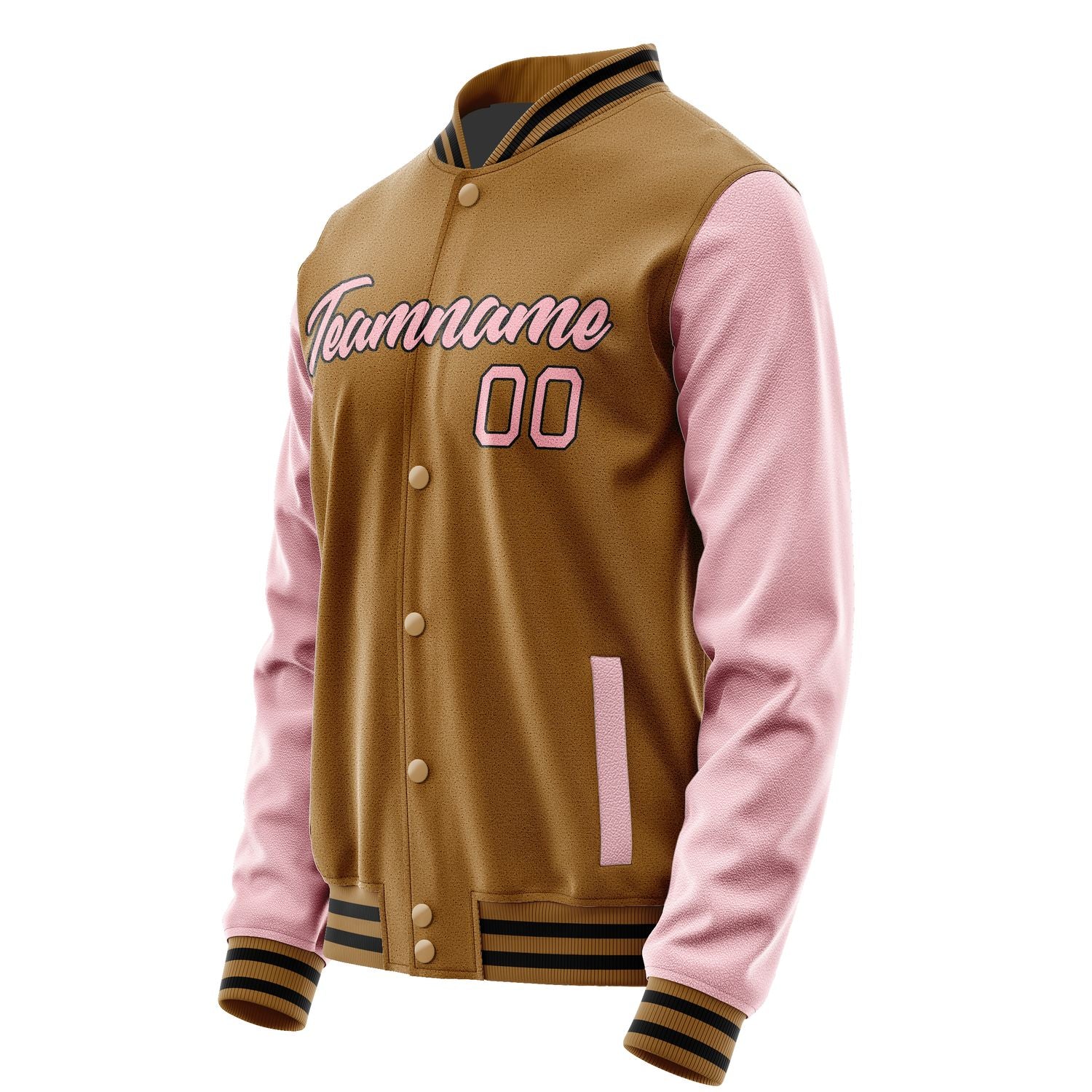 Maßgeschneidertes Khaki Rosa Jacke JA2222212217B21721