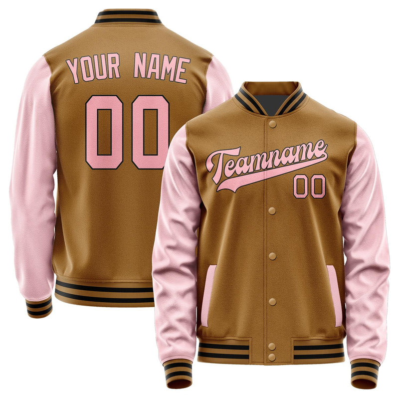 Maßgeschneidertes Khaki Rosa Jacke JA2222212217B31721