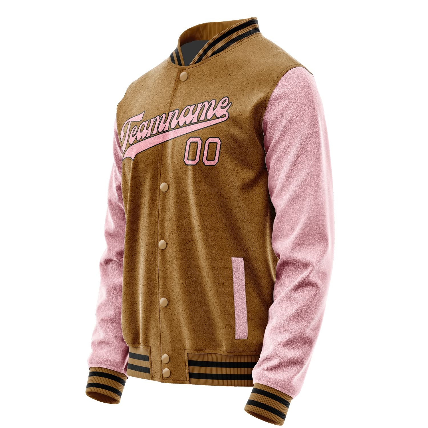 Maßgeschneidertes Khaki Rosa Jacke JA2222212217B31721