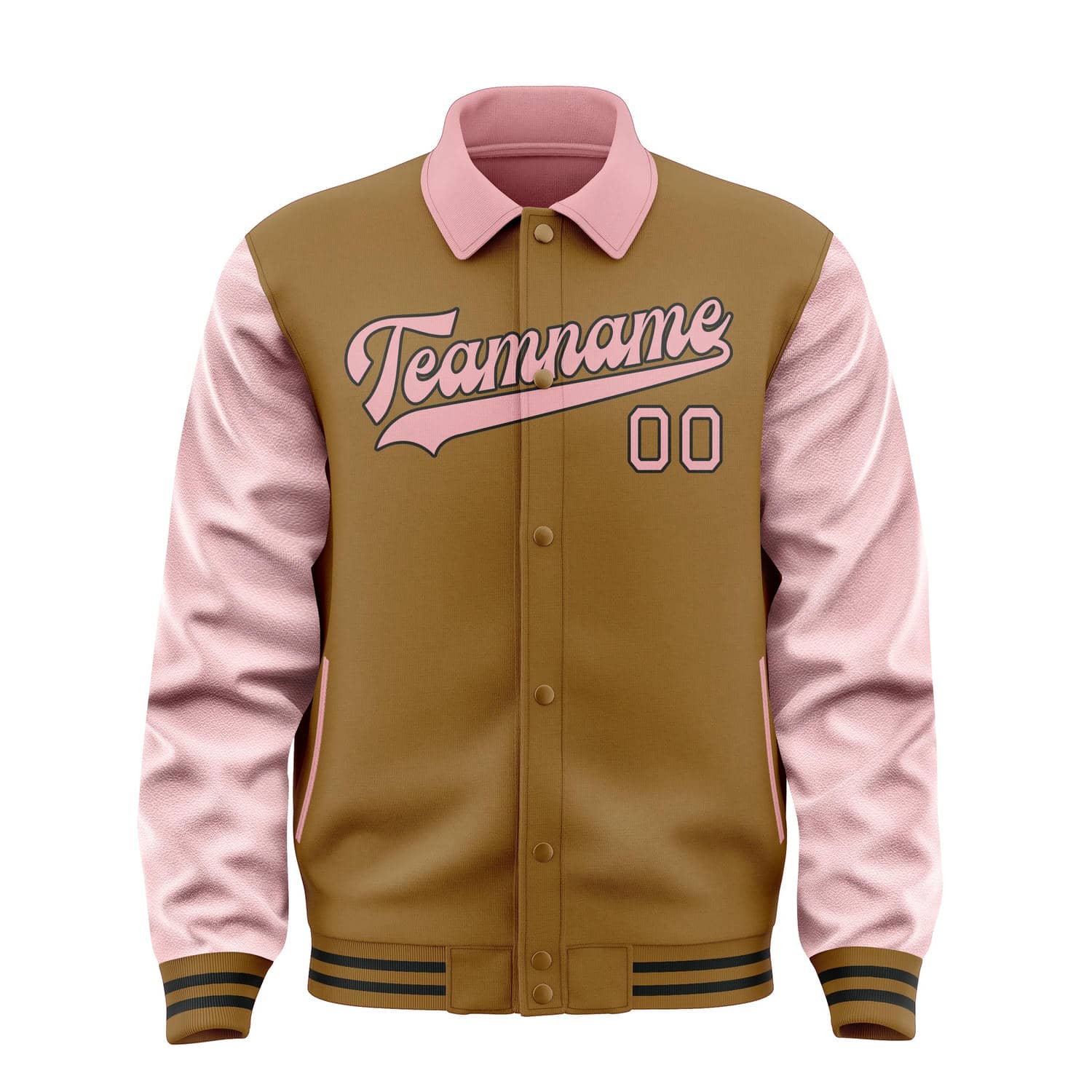 Maßgeschneidertes Khaki Rosa Jacke