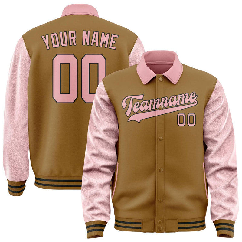 Maßgeschneidertes Khaki Rosa Jacke JA222221221717212117