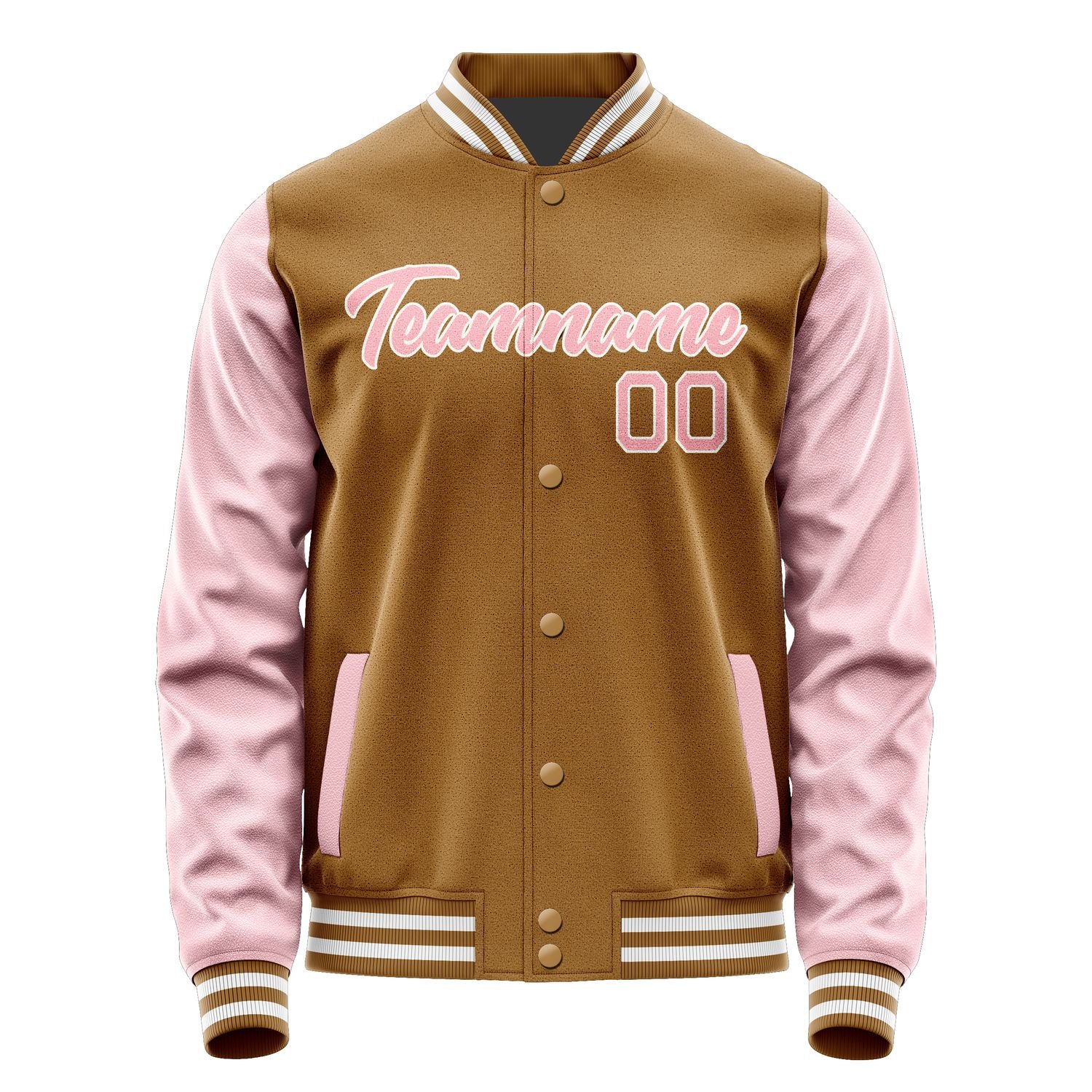 Maßgeschneidertes Khaki Rosa Jacke JA2222212218B21821