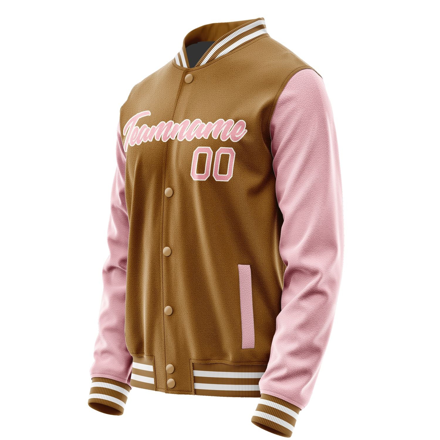 Maßgeschneidertes Khaki Rosa Jacke JA2222212218B21821