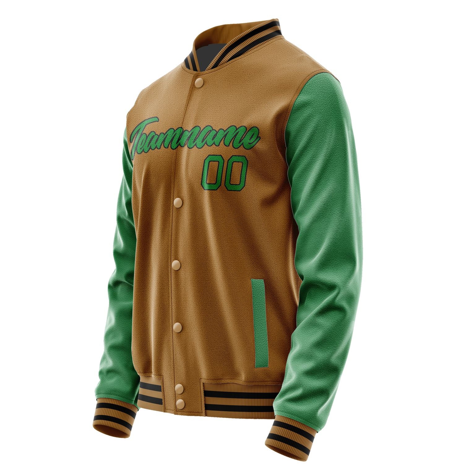 Maßgeschneidertes Khaki Smaragdgrün Jacke JA2222242217B21724