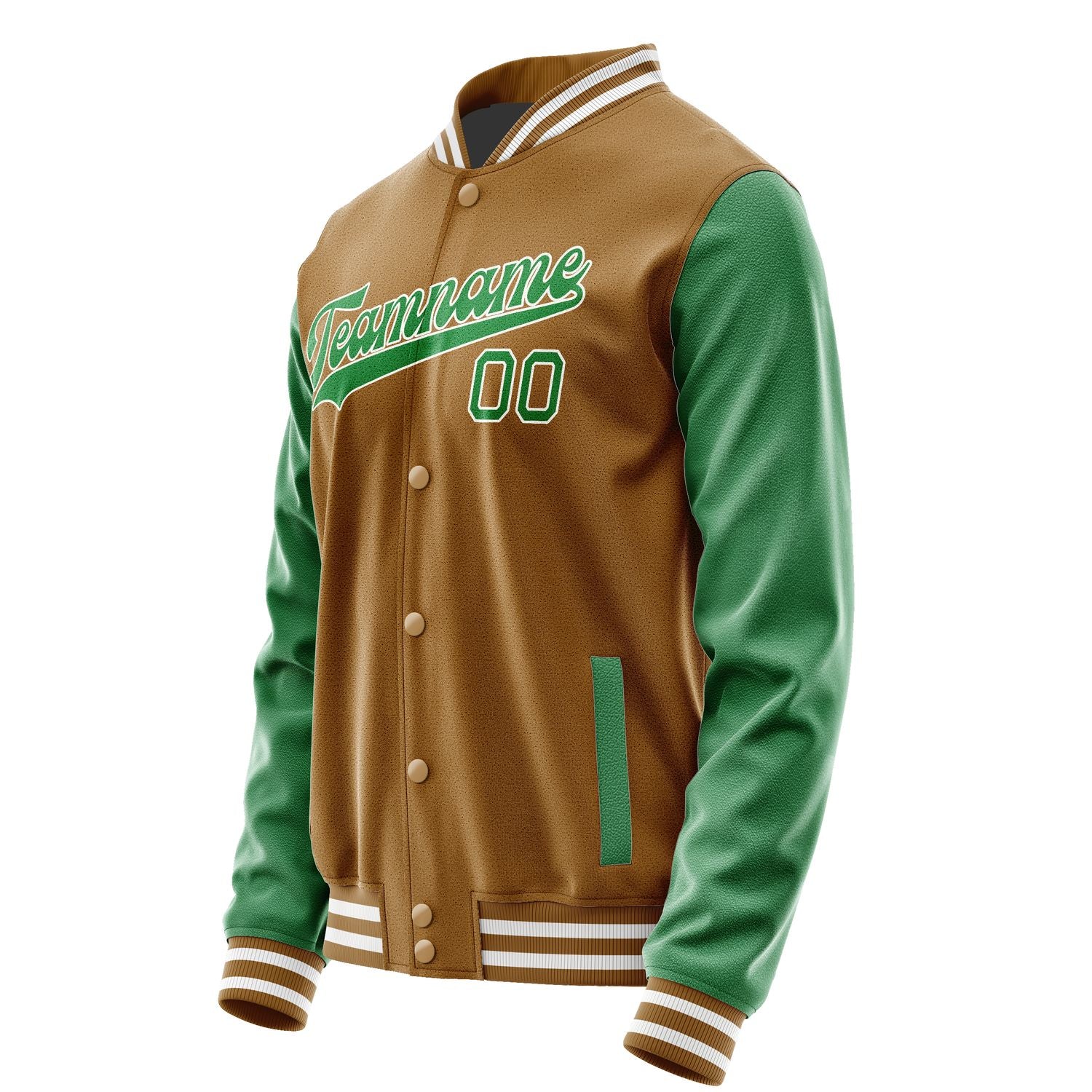 Maßgeschneidertes Khaki Smaragdgrün Jacke JA2222242218B31824
