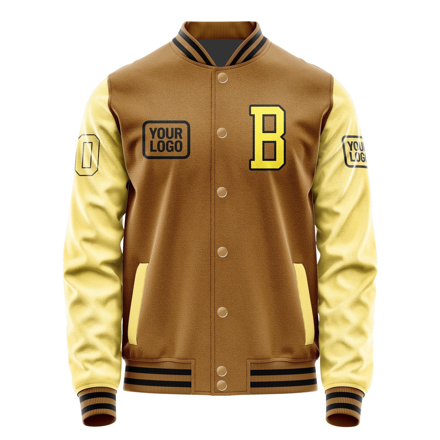 Maßgeschneidertes Khaki Blassgelb Jacke JA222226221717262617