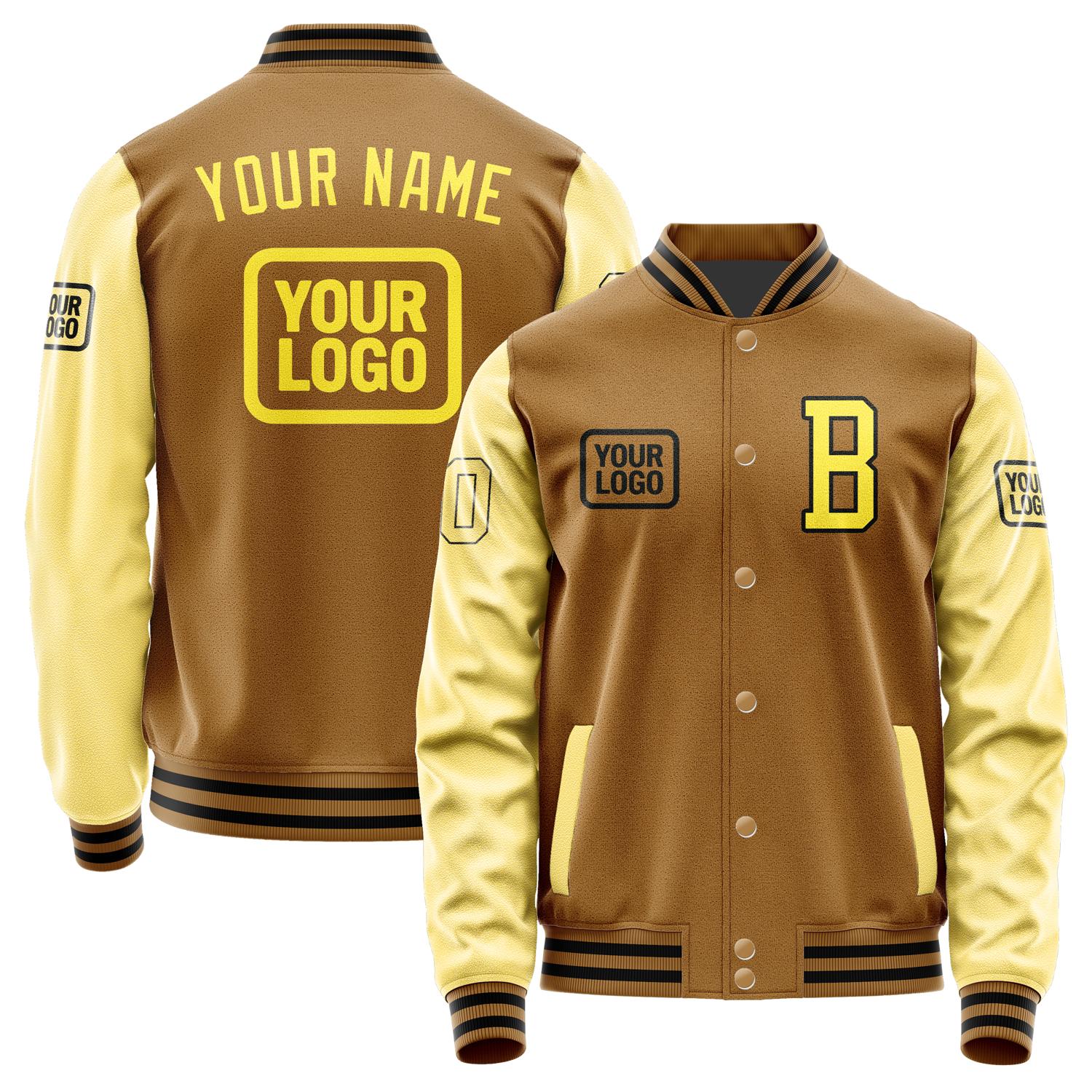 Maßgeschneidertes Khaki Blassgelb Jacke JA222226221717262617