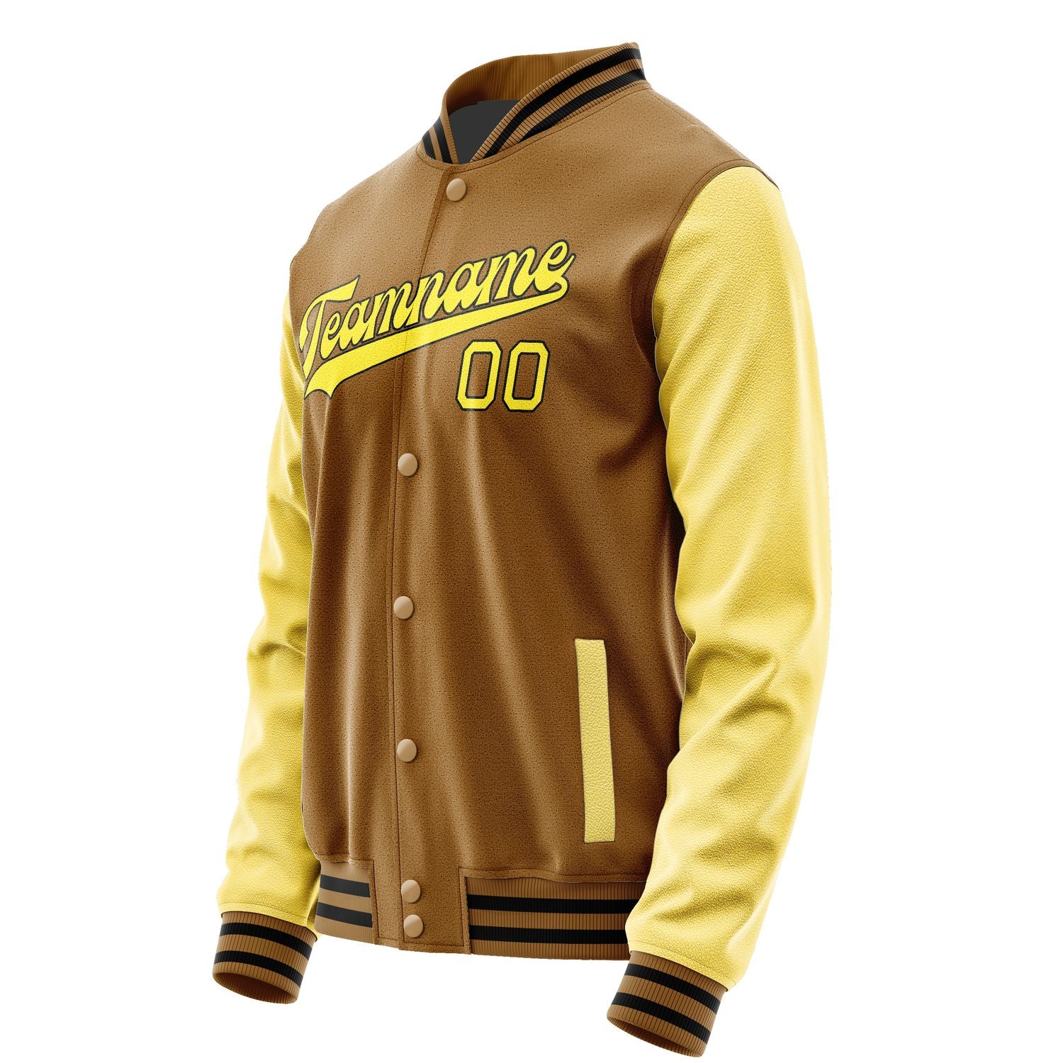Maßgeschneidertes Khaki Blassgelb Jacke JA2222262217B31726