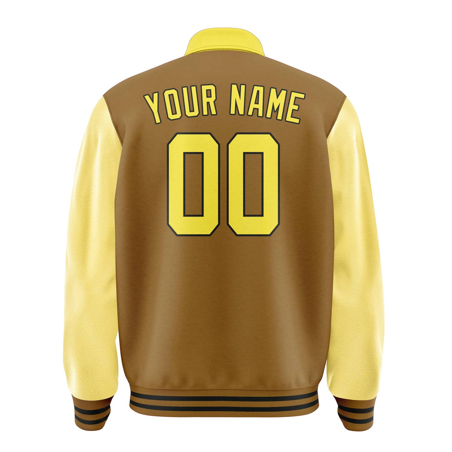 Maßgeschneidertes Khaki Blassgelb Jacke