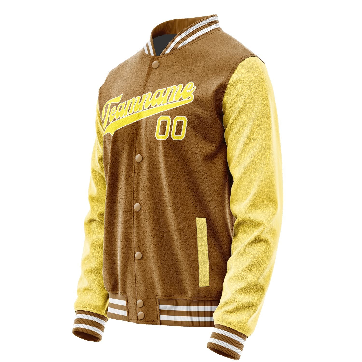Maßgeschneidertes Khaki Blassgelb Jacke JA2222262218B31826