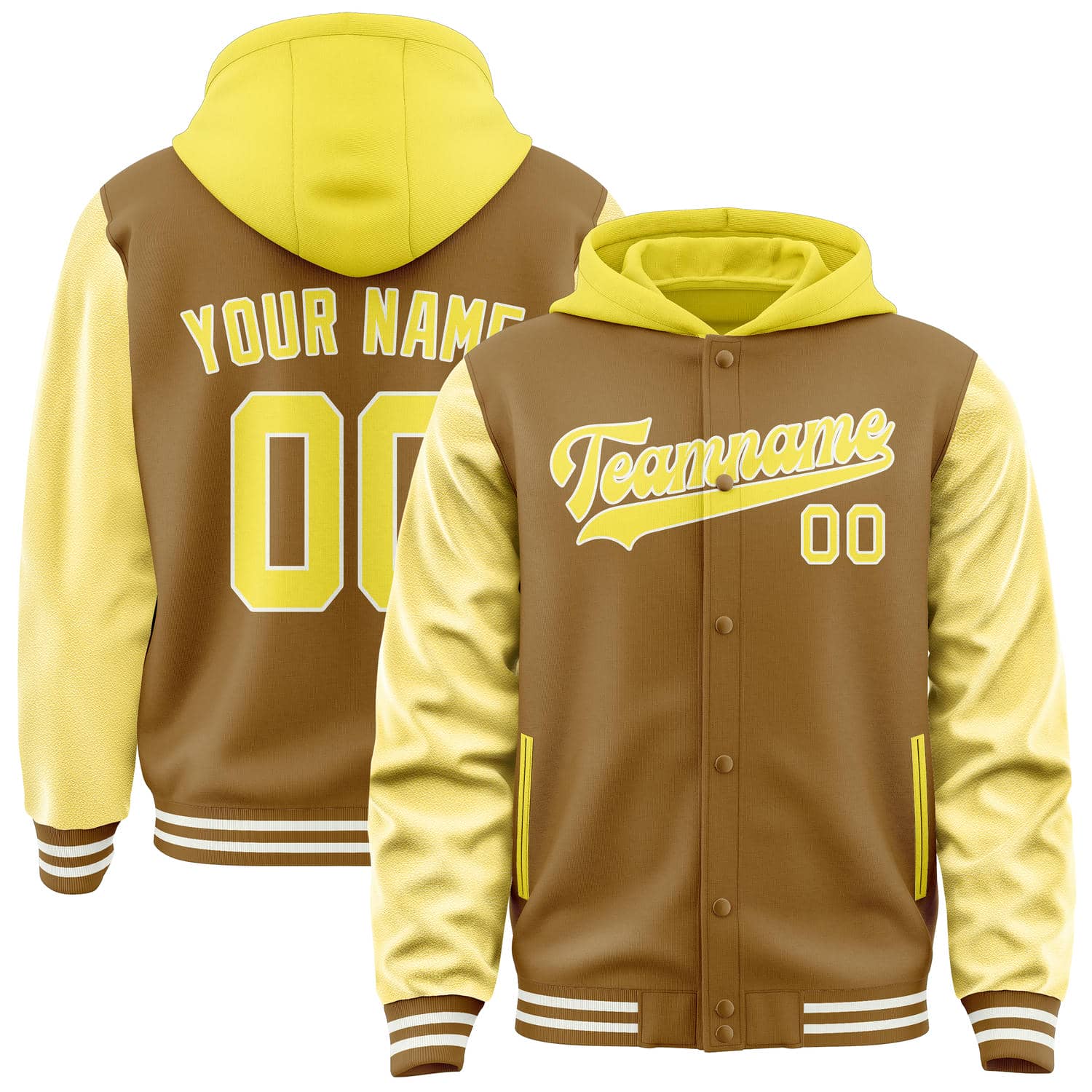 Maßgeschneidertes Khaki Blassgelb Jacke JA222226221818262618