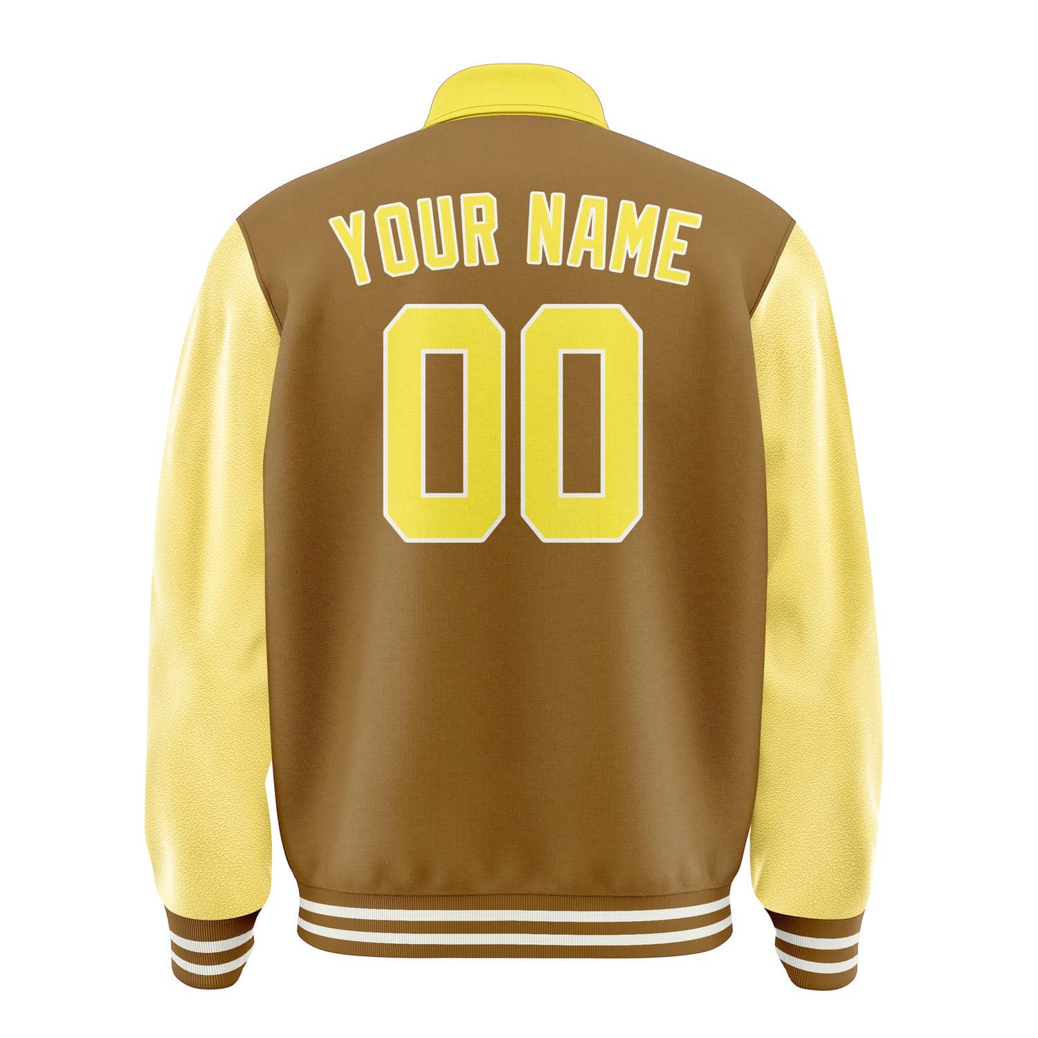 Maßgeschneidertes Khaki Blassgelb Jacke