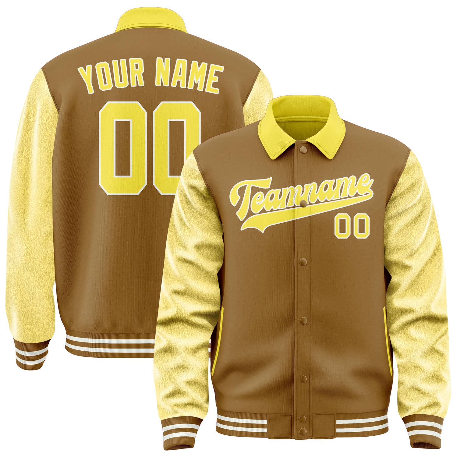 Maßgeschneidertes Khaki Blassgelb Jacke JA222226221818262618