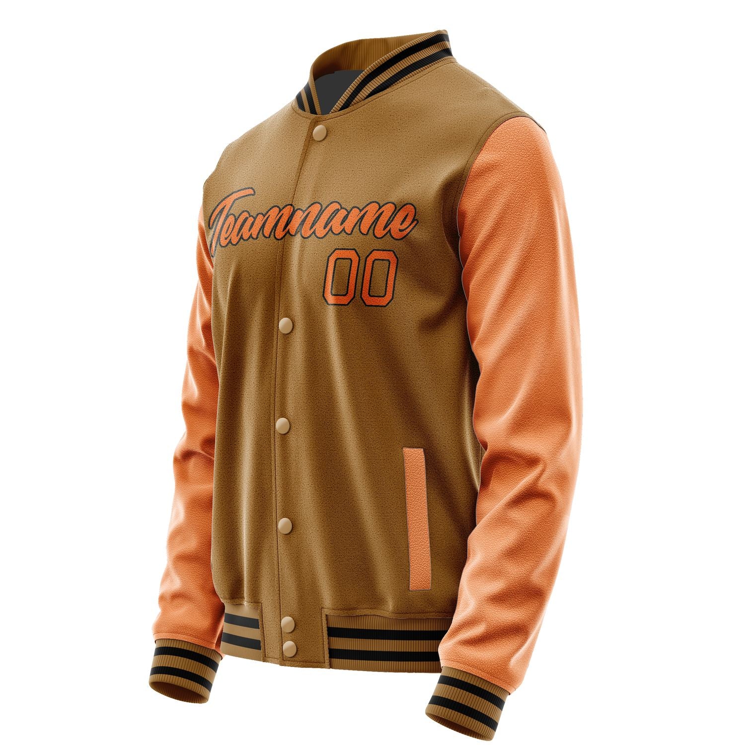 Maßgeschneidertes Khaki Orange Jacke JA2222282217B21728