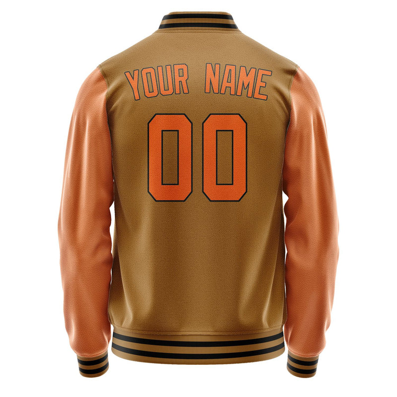 Maßgeschneidertes Khaki Orange Jacke JA2222282217B31728