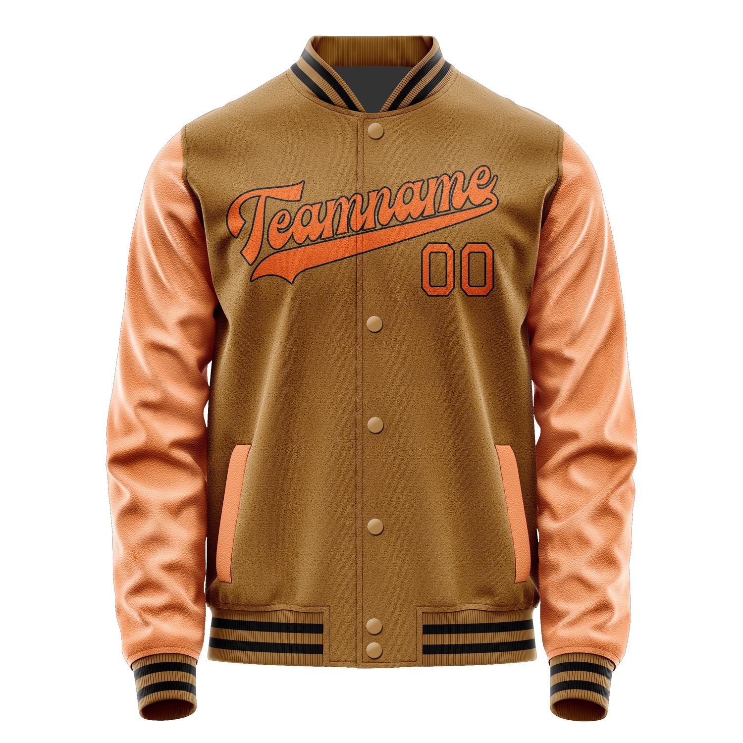 Maßgeschneidertes Khaki Orange Jacke JA2222282217B31728