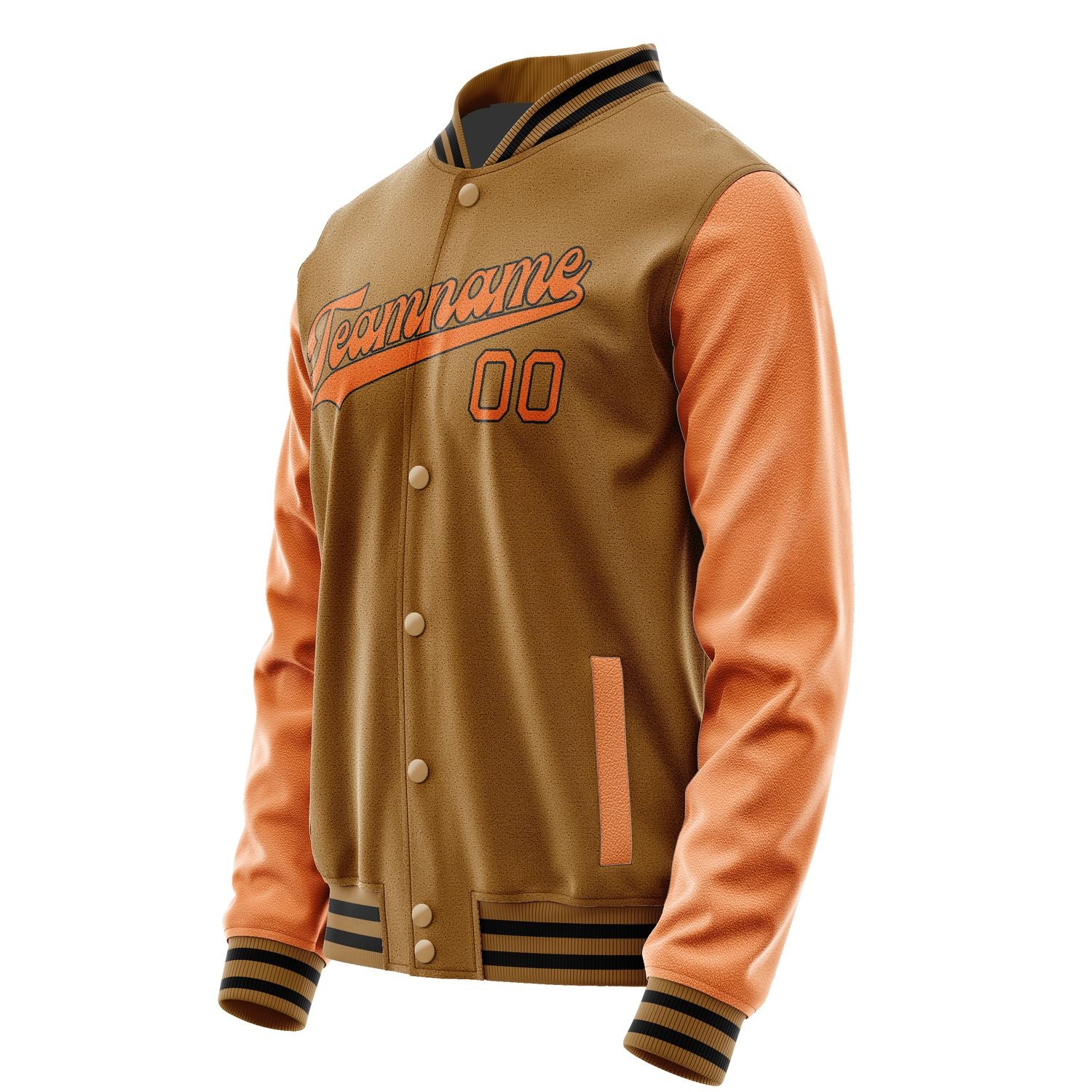 Maßgeschneidertes Khaki Orange Jacke JA2222282217B31728