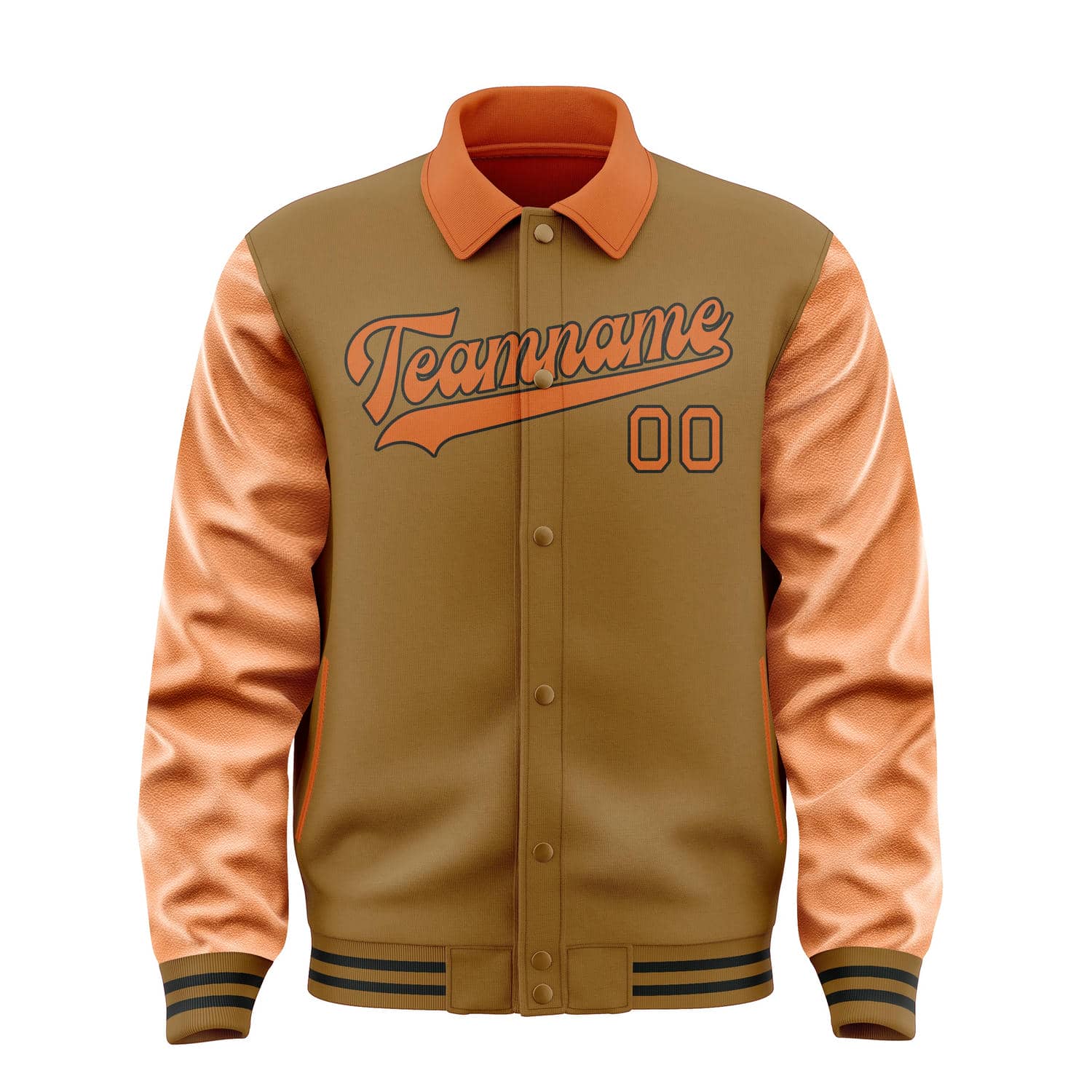 Maßgeschneidertes Khaki Orange Jacke