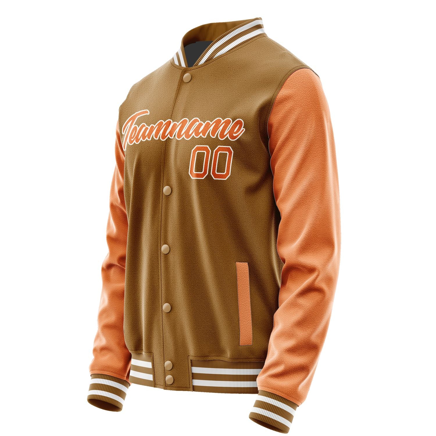 Maßgeschneidertes Khaki Orange Jacke JA2222282218B21828