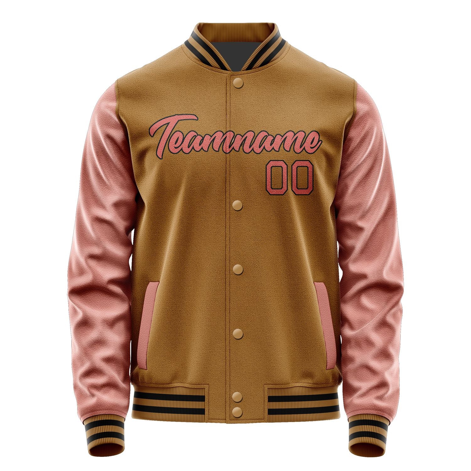 Maßgeschneidertes Khaki Kupferrose Jacke JA2222292217B21729