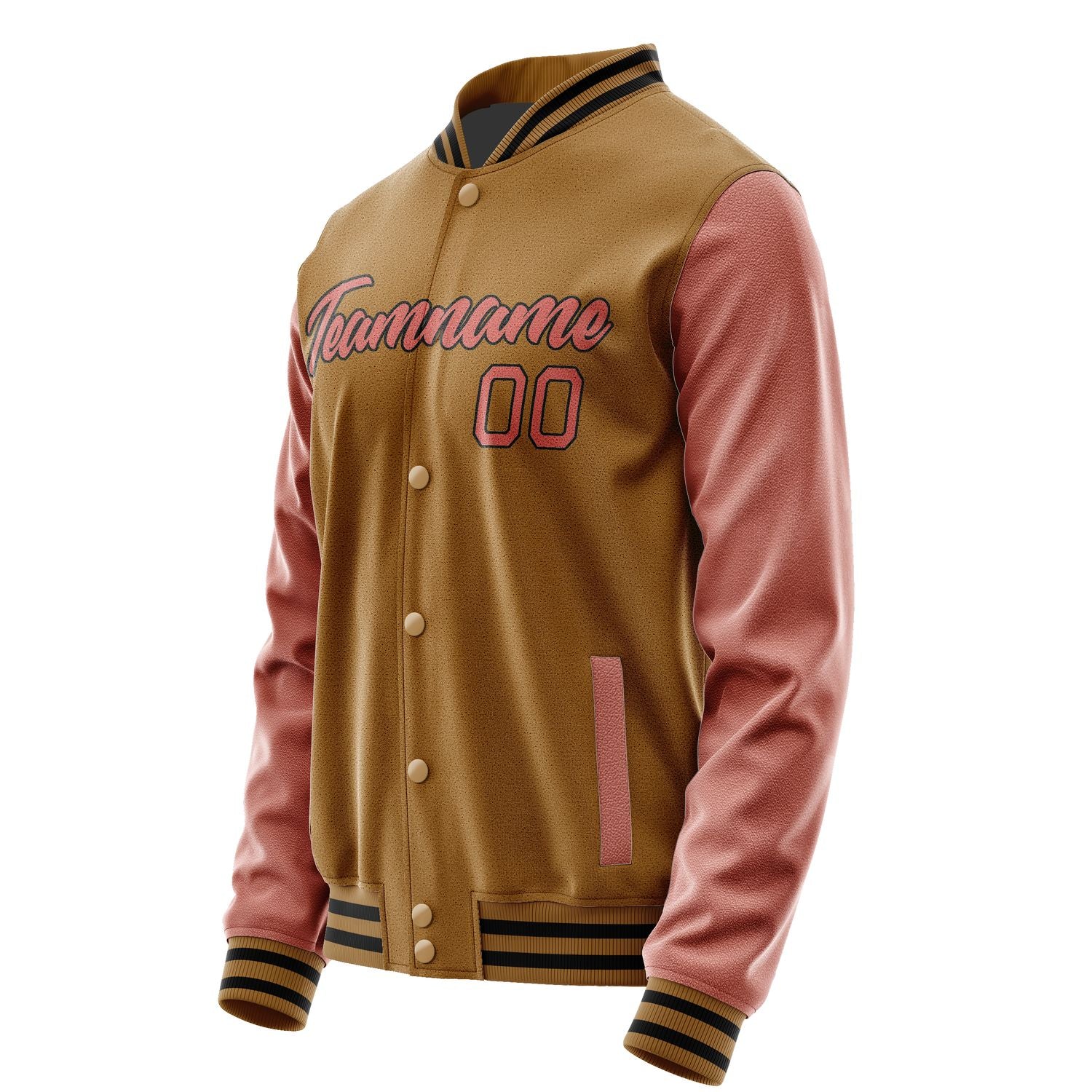 Maßgeschneidertes Khaki Kupferrose Jacke JA2222292217B21729