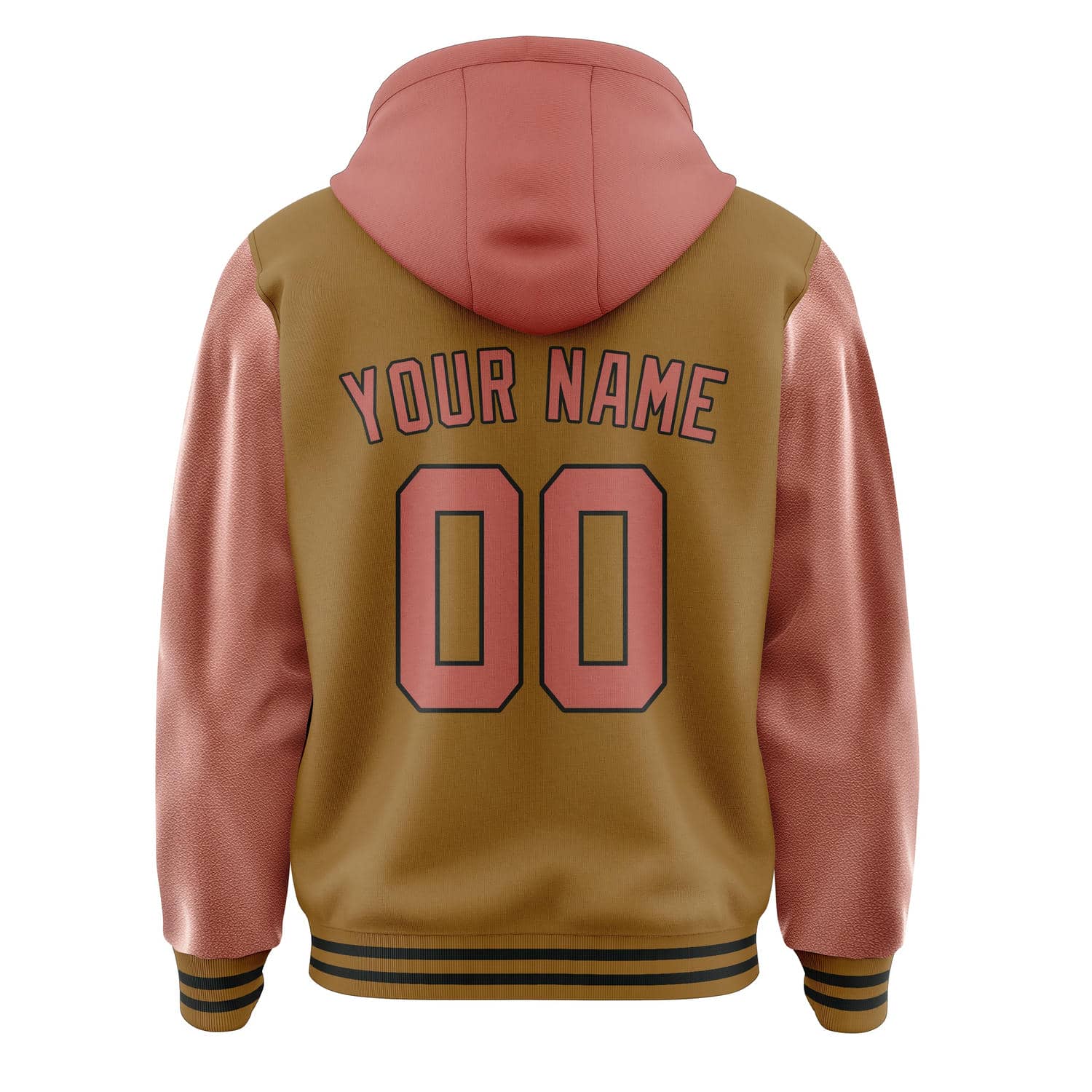 Maßgeschneidertes Khaki Kupferrose Jacke