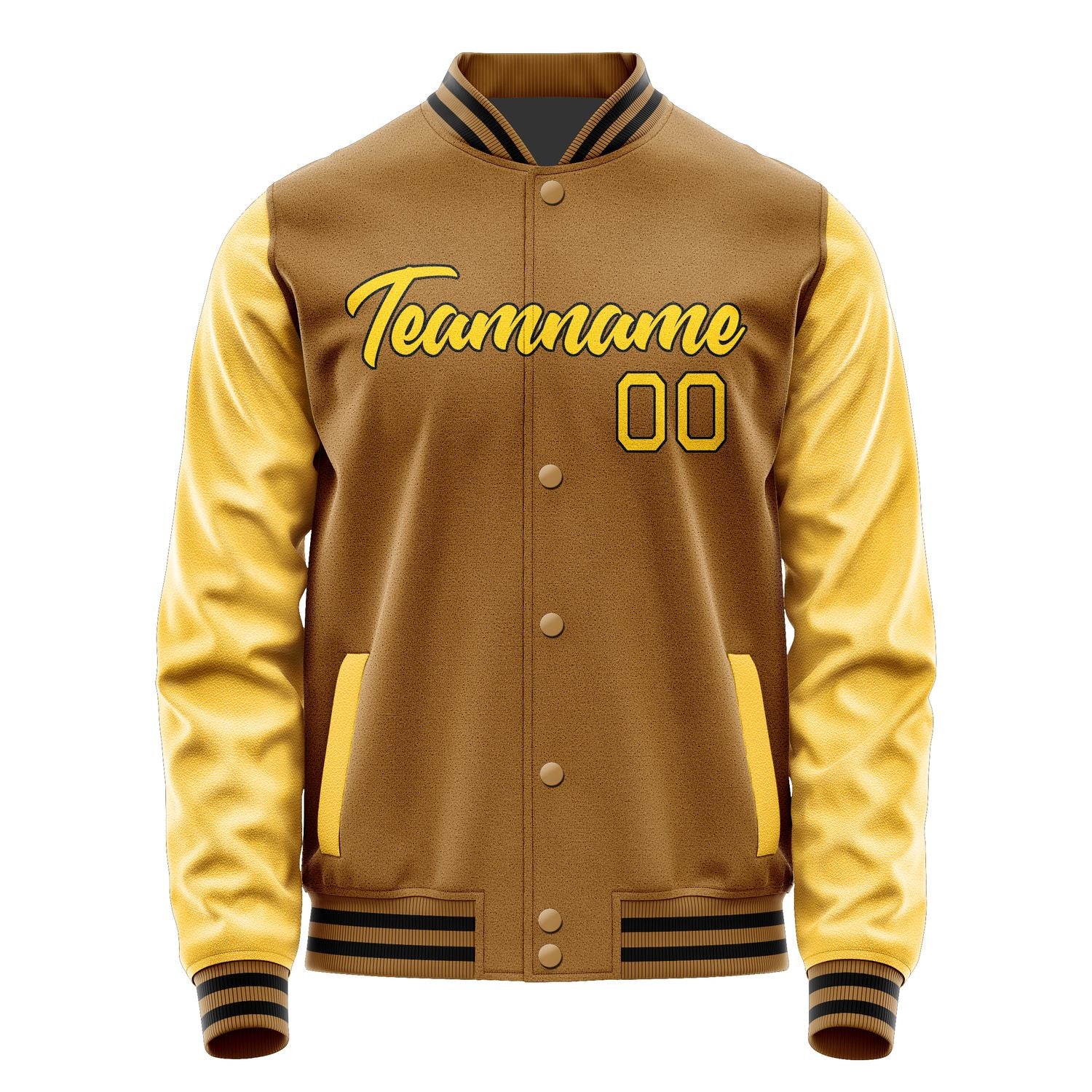 Maßgeschneidertes Khaki Gold Jacke JA2222302217B21730