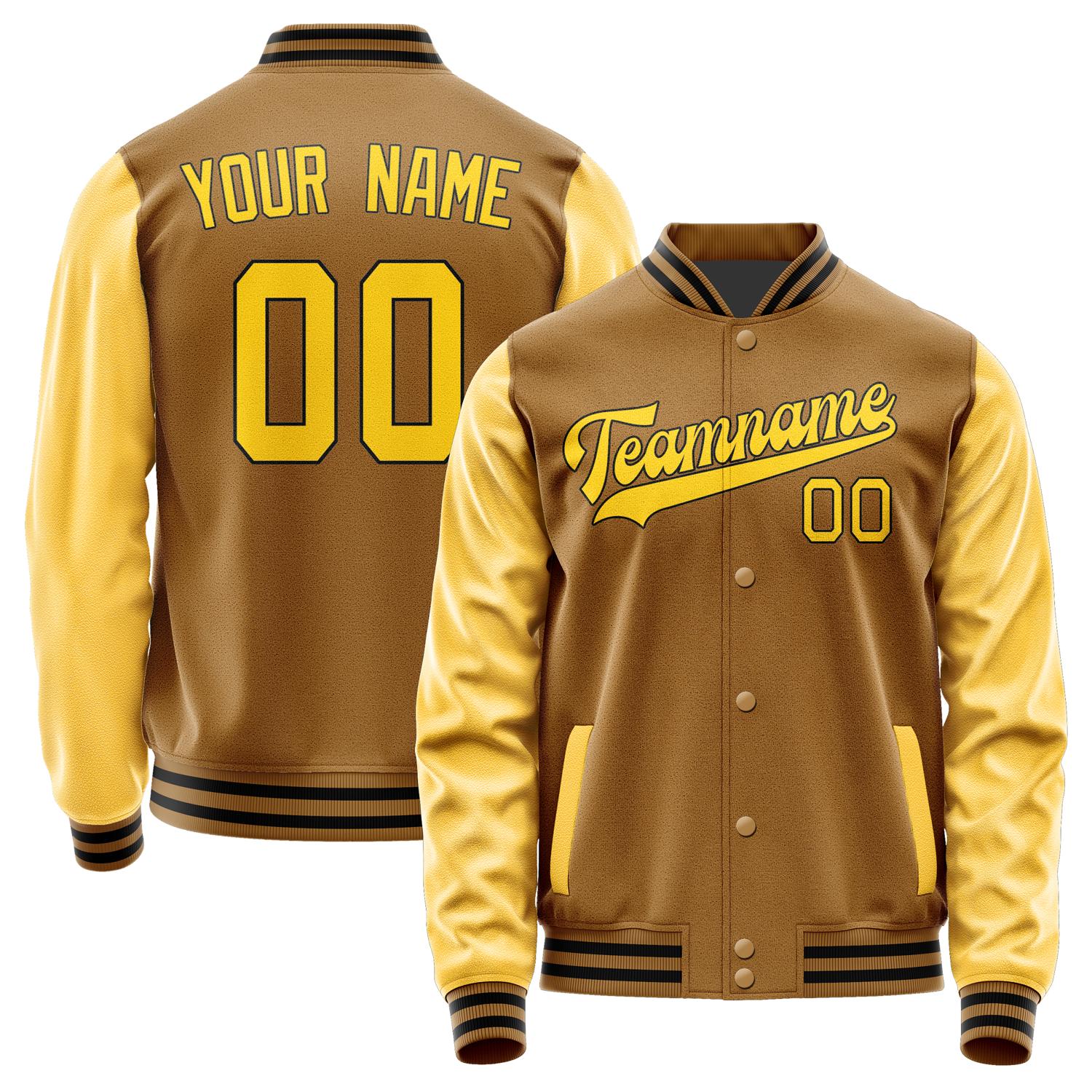Maßgeschneidertes Khaki Gold Jacke JA2222302217B31730