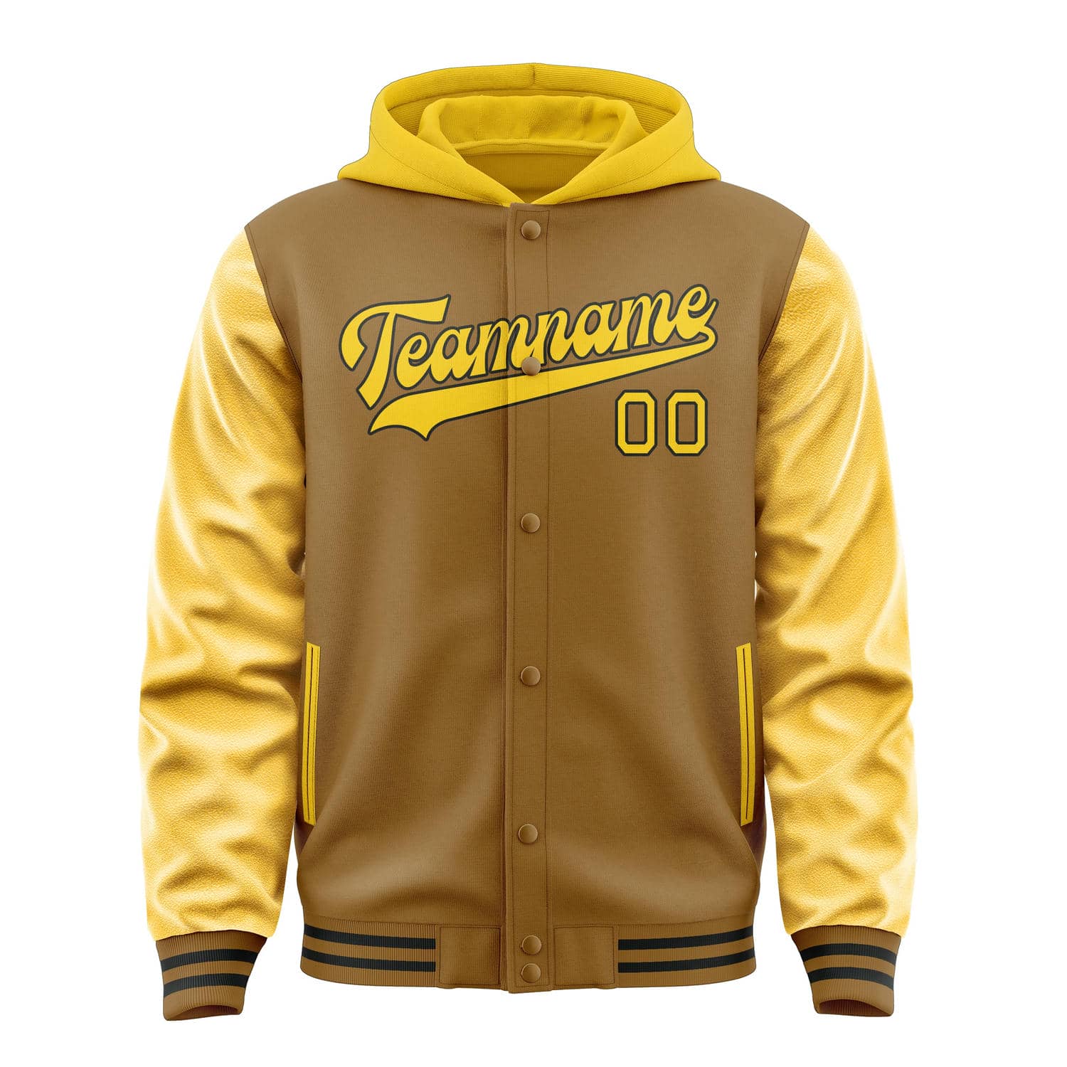 Maßgeschneidertes Khaki Gold Jacke