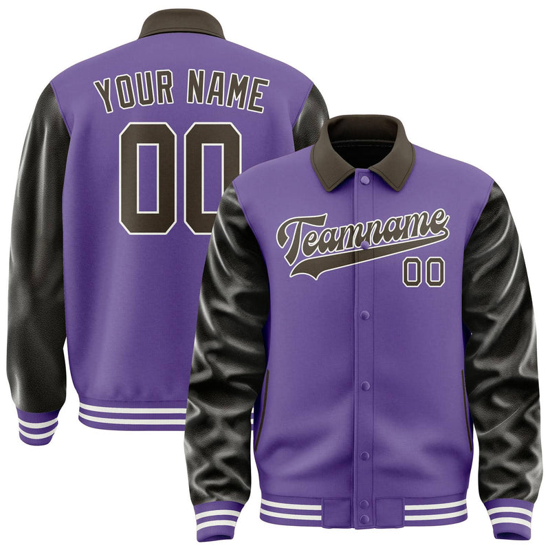 Maßgeschneidertes Lavendel Braun Jacke JA232301231818010118