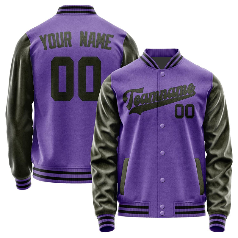 Maßgeschneidertes Lavendel Dunkles Oliv Jacke JA2323022317B31702