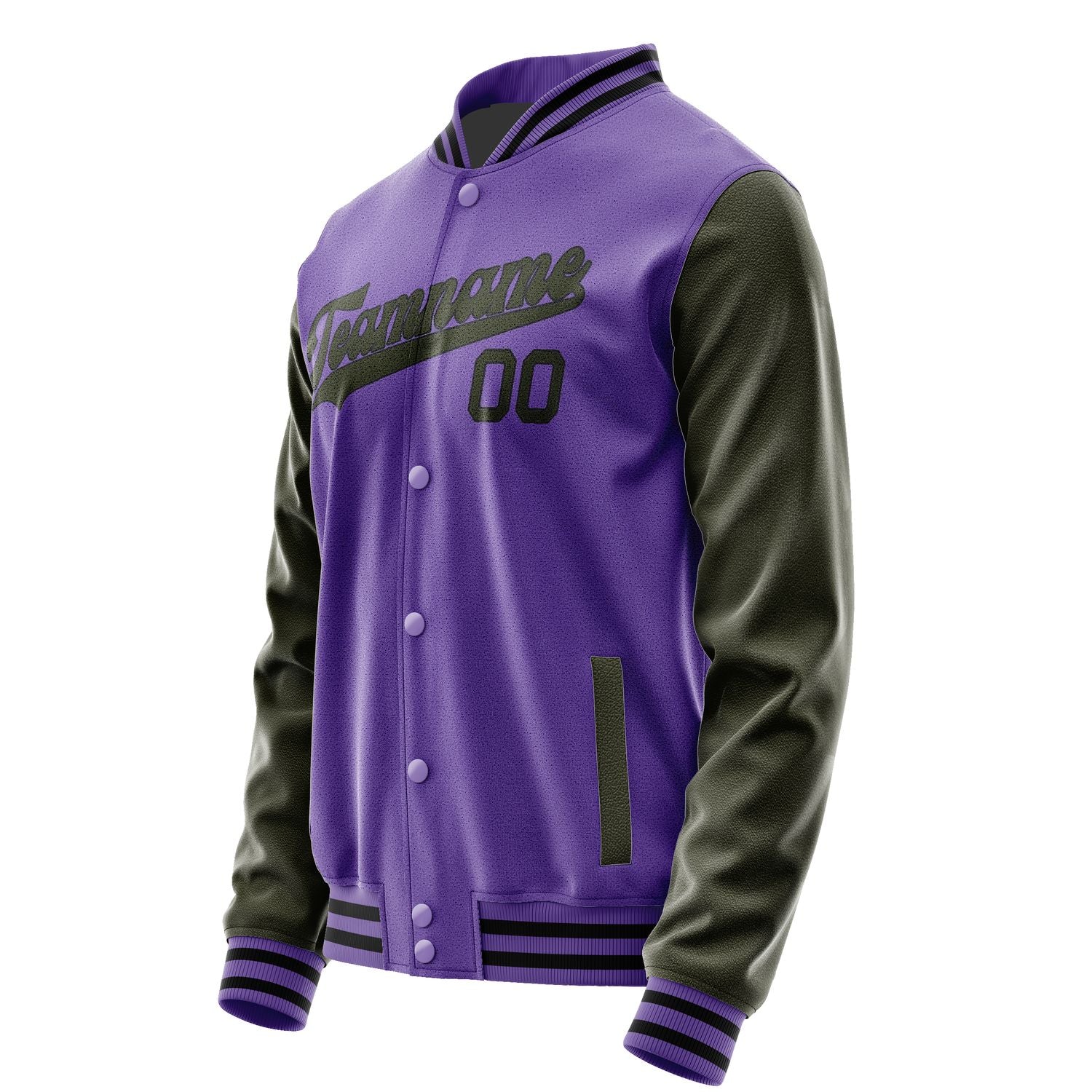 Maßgeschneidertes Lavendel Dunkles Oliv Jacke JA2323022317B31702