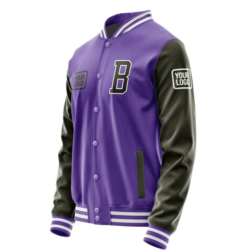 Maßgeschneidertes Lavendel Dunkles Oliv Jacke JA232302231818020218