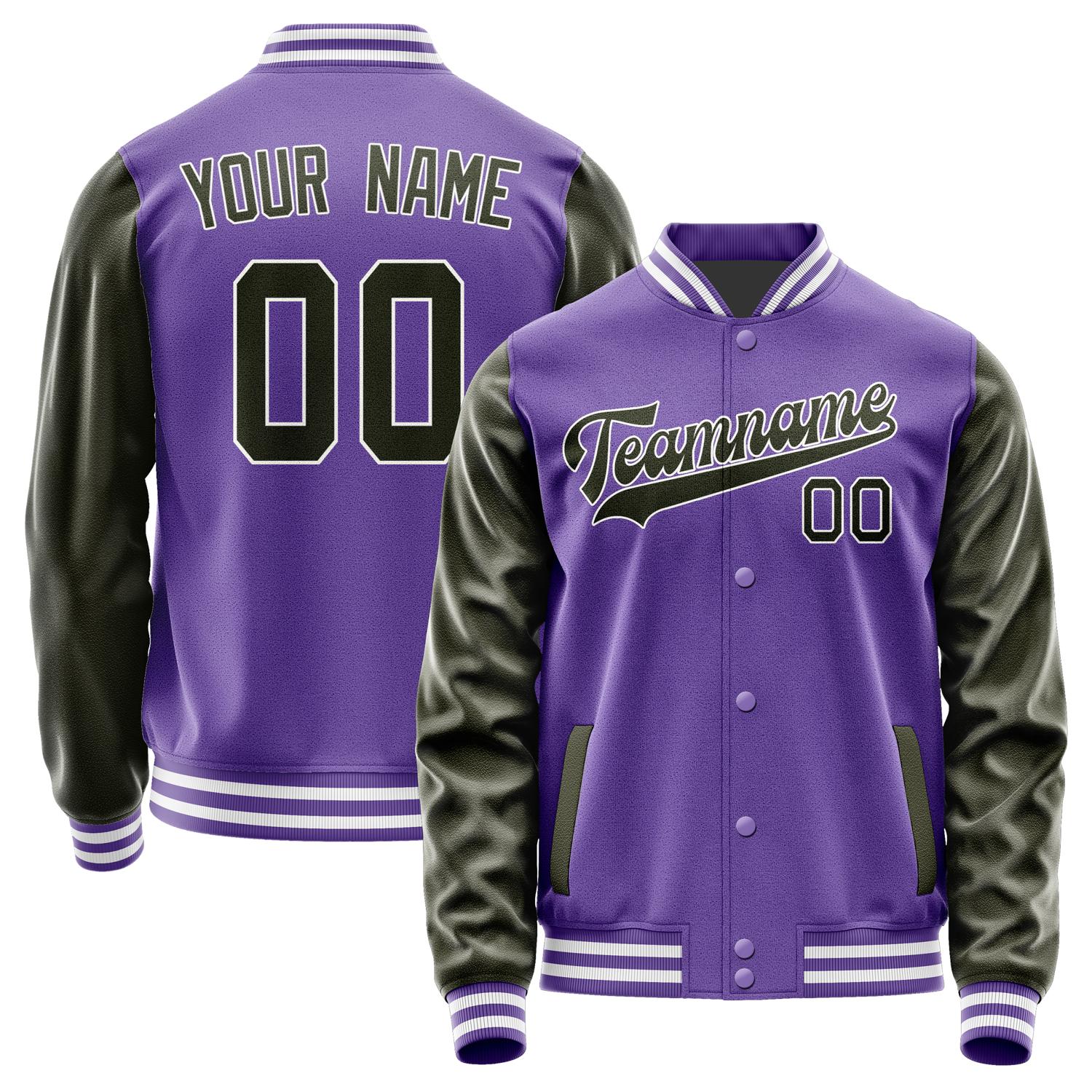 Maßgeschneidertes Lavendel Dunkles Oliv Jacke JA2323022318B31802