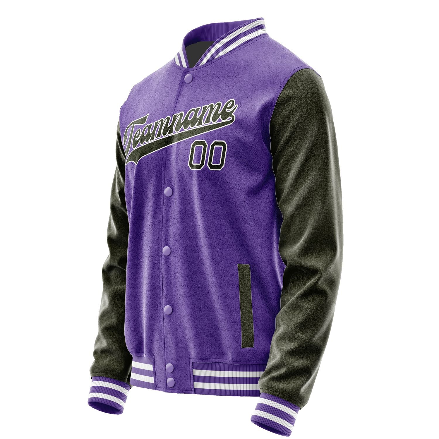 Maßgeschneidertes Lavendel Dunkles Oliv Jacke JA2323022318B31802