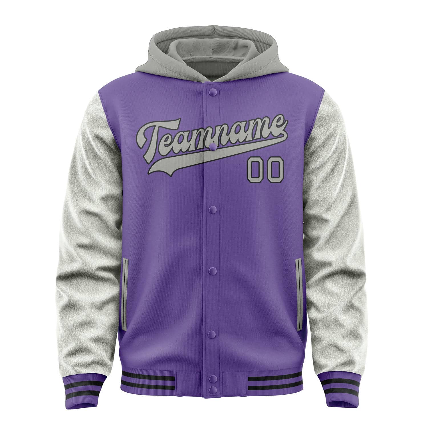 Maßgeschneidertes Lavendel Grau Jacke