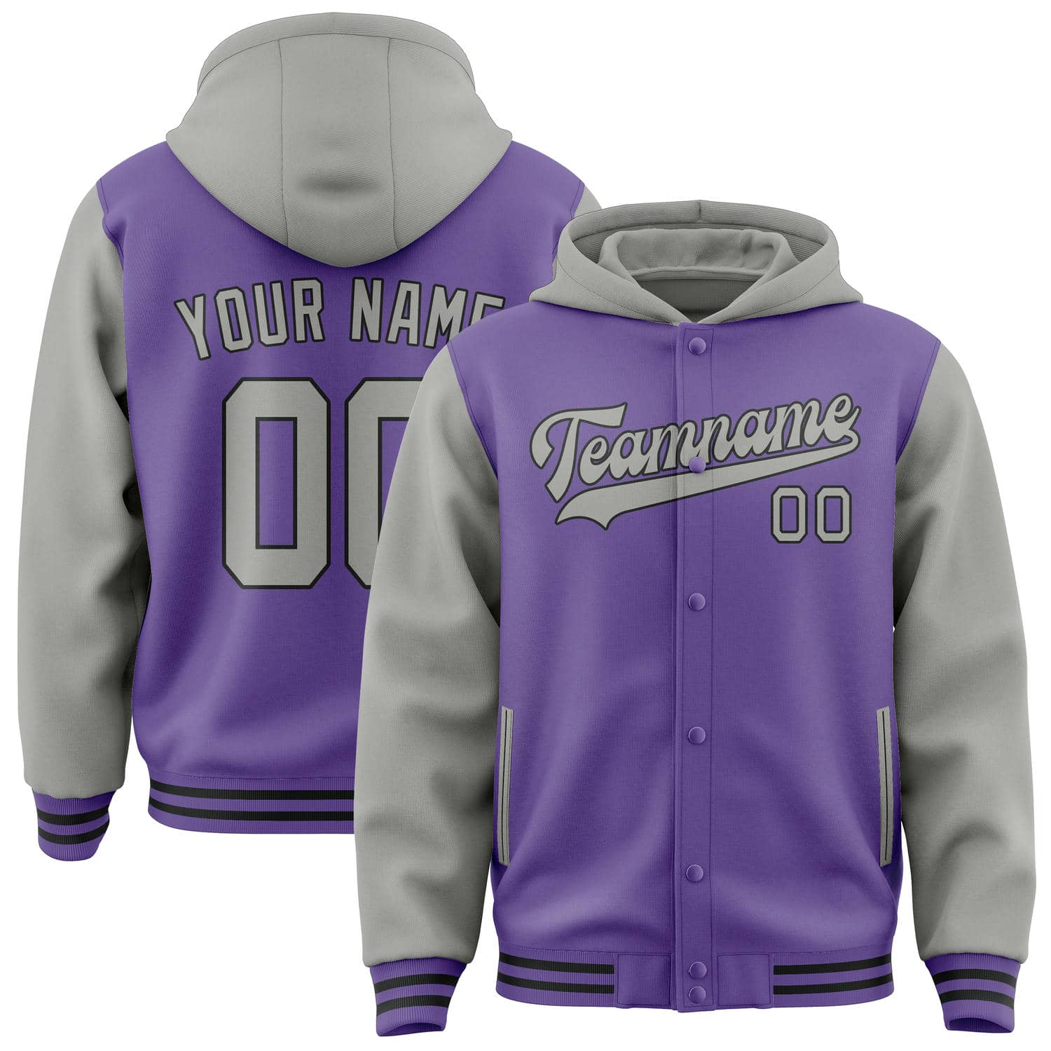 Maßgeschneidertes Lavendel Grau Jacke JA232304231717040417