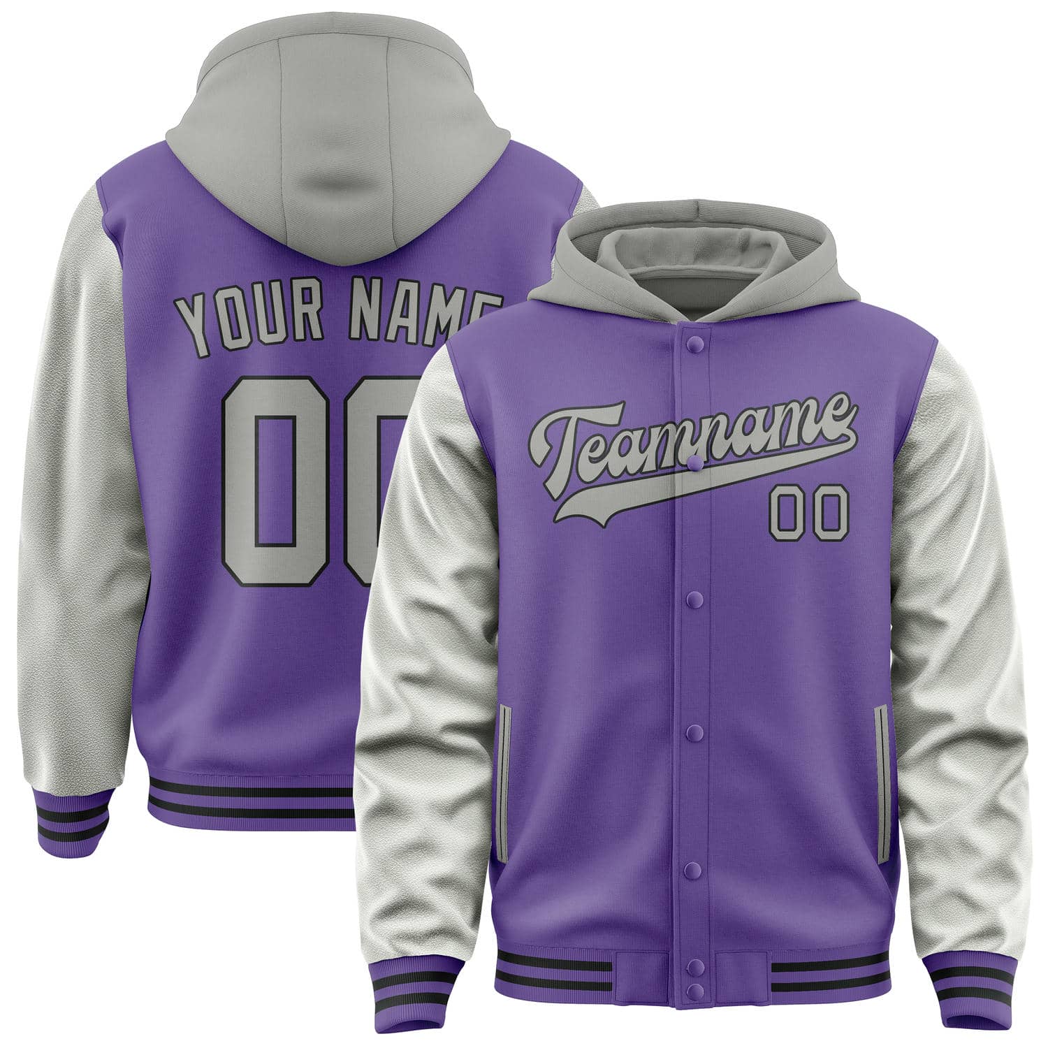 Maßgeschneidertes Lavendel Grau Jacke