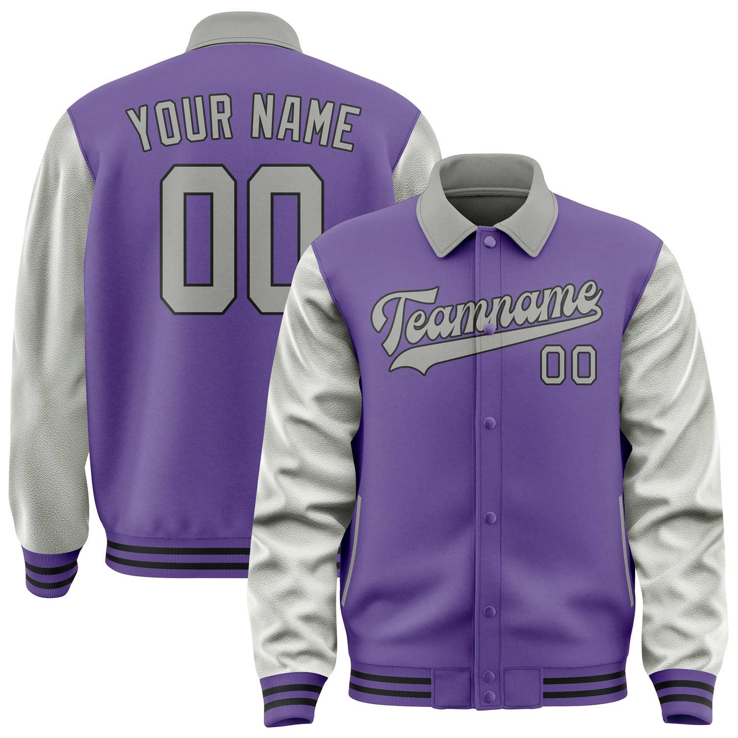 Maßgeschneidertes Lavendel Grau Jacke JA232304231717040417